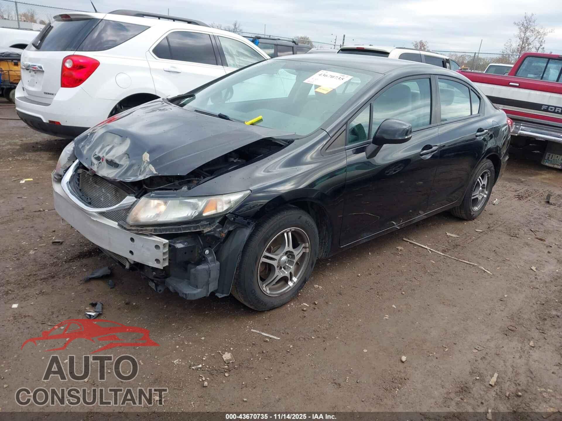 HONDA CIVIC 2013 - 19XFB2F50DE086135