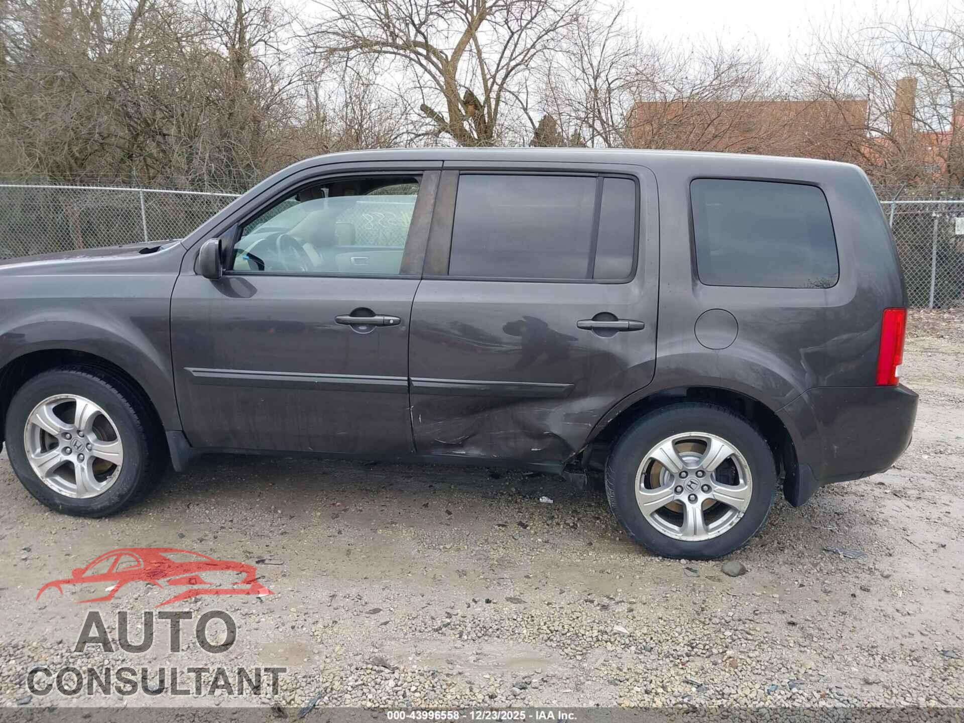HONDA PILOT 2012 - 5FNYF4H55CB062377