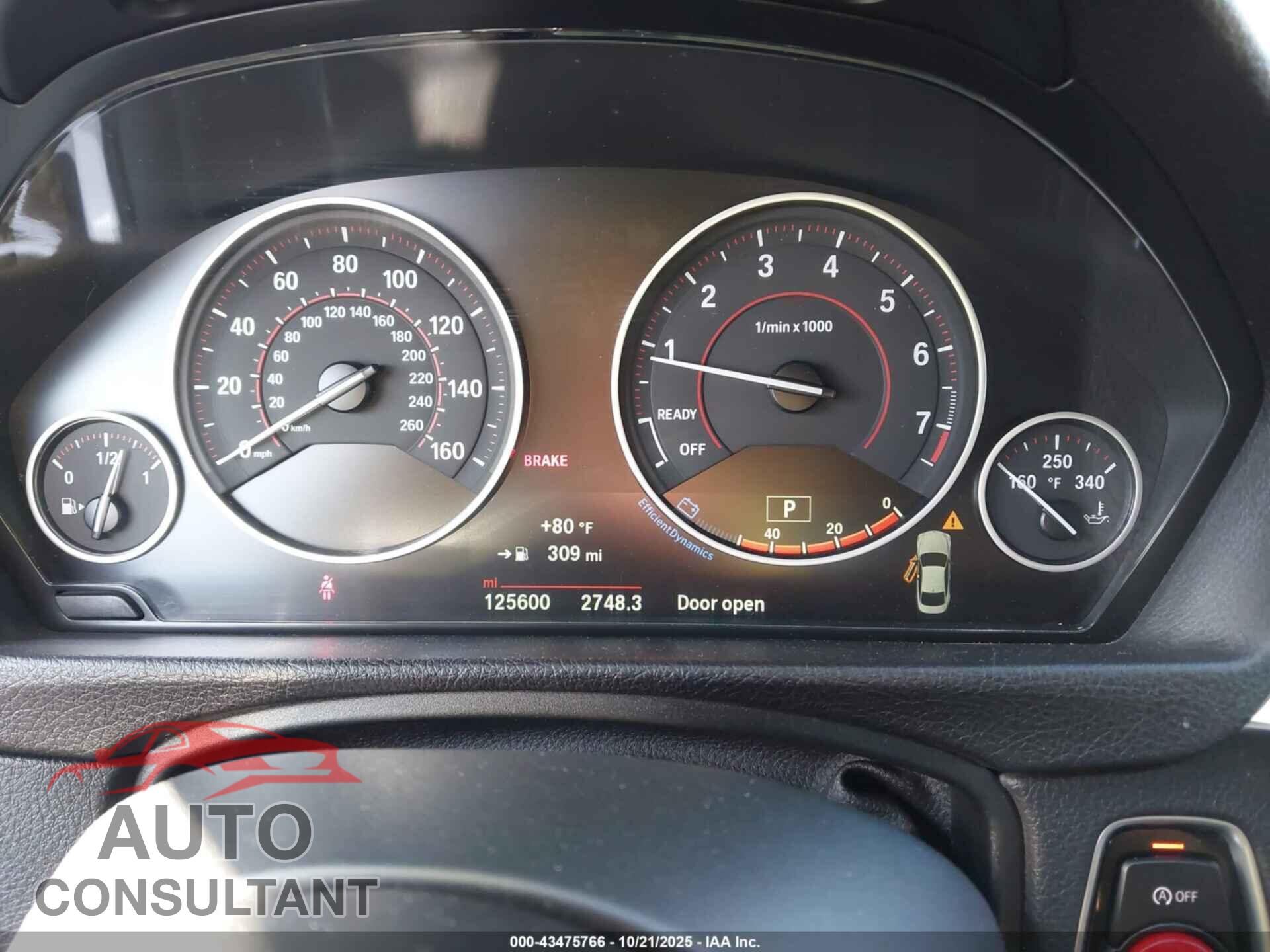 BMW 435I 2016 - WBA3R1C59GK530107