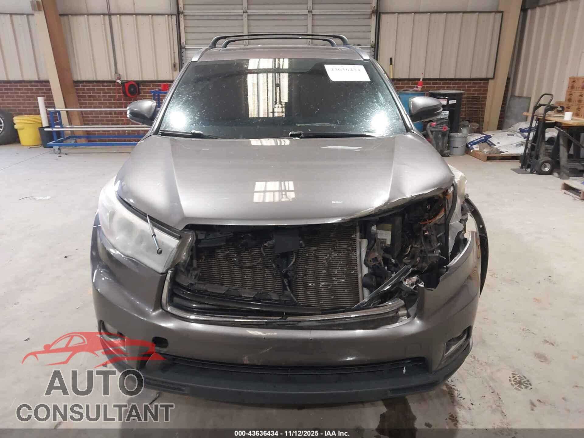 TOYOTA HIGHLANDER 2015 - 5TDDKRFH5FS115941