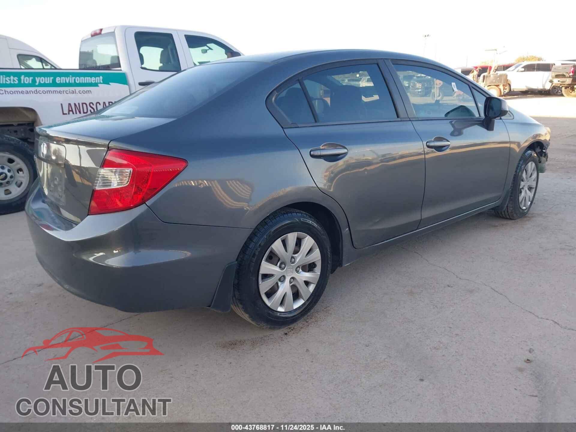 HONDA CIVIC 2012 - 19XFB2F56CE021417