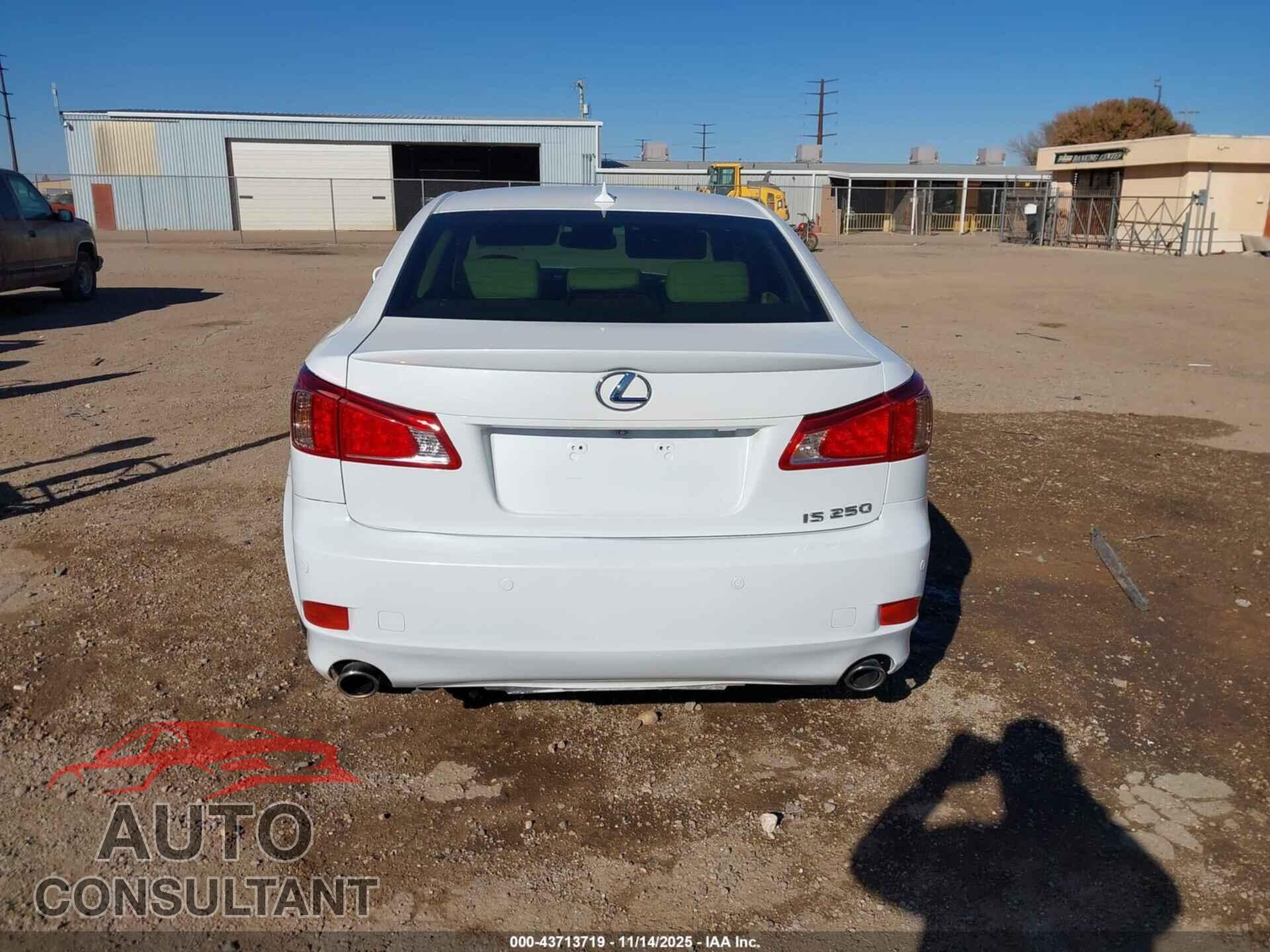LEXUS IS 250 2012 - JTHBF5C29C5182935
