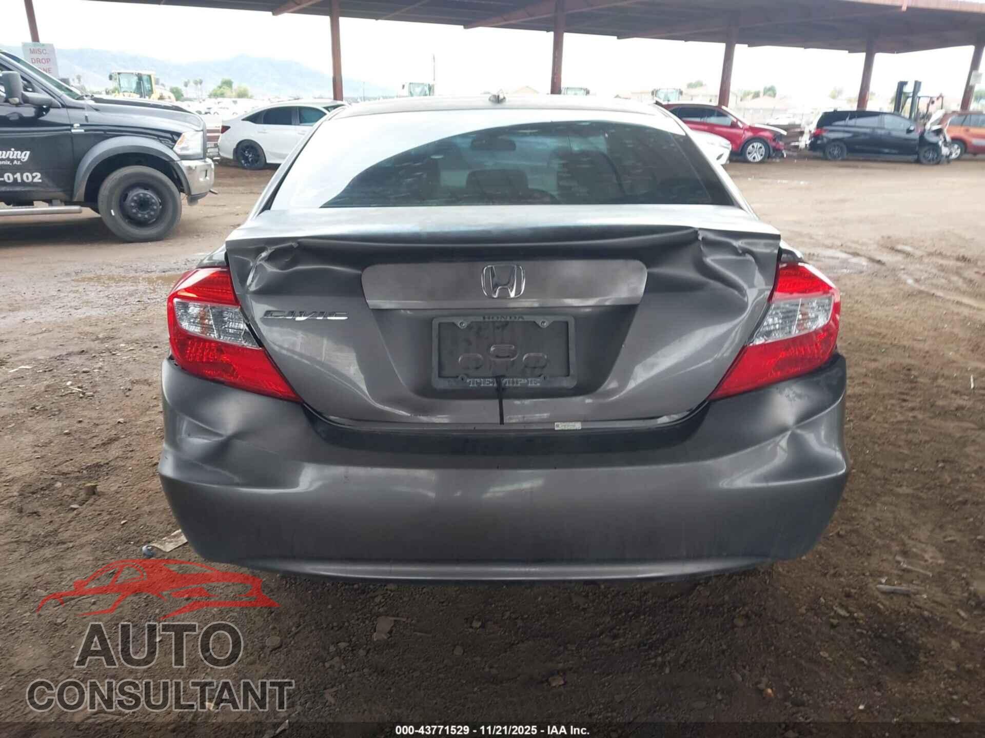 HONDA CIVIC 2012 - 19XFB2F98CE329045