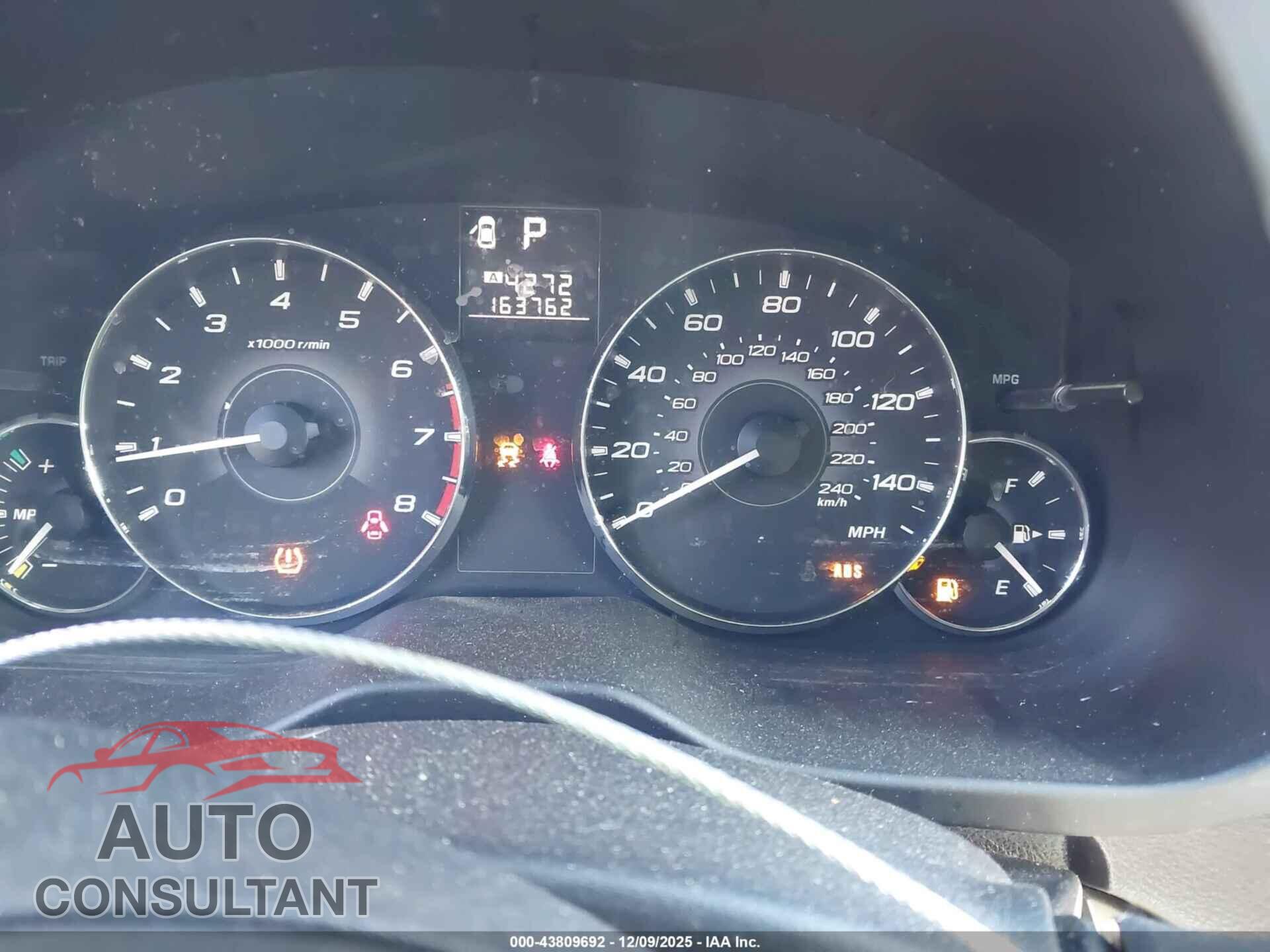 SUBARU OUTBACK 2011 - 4S4BRBCC3B3345665