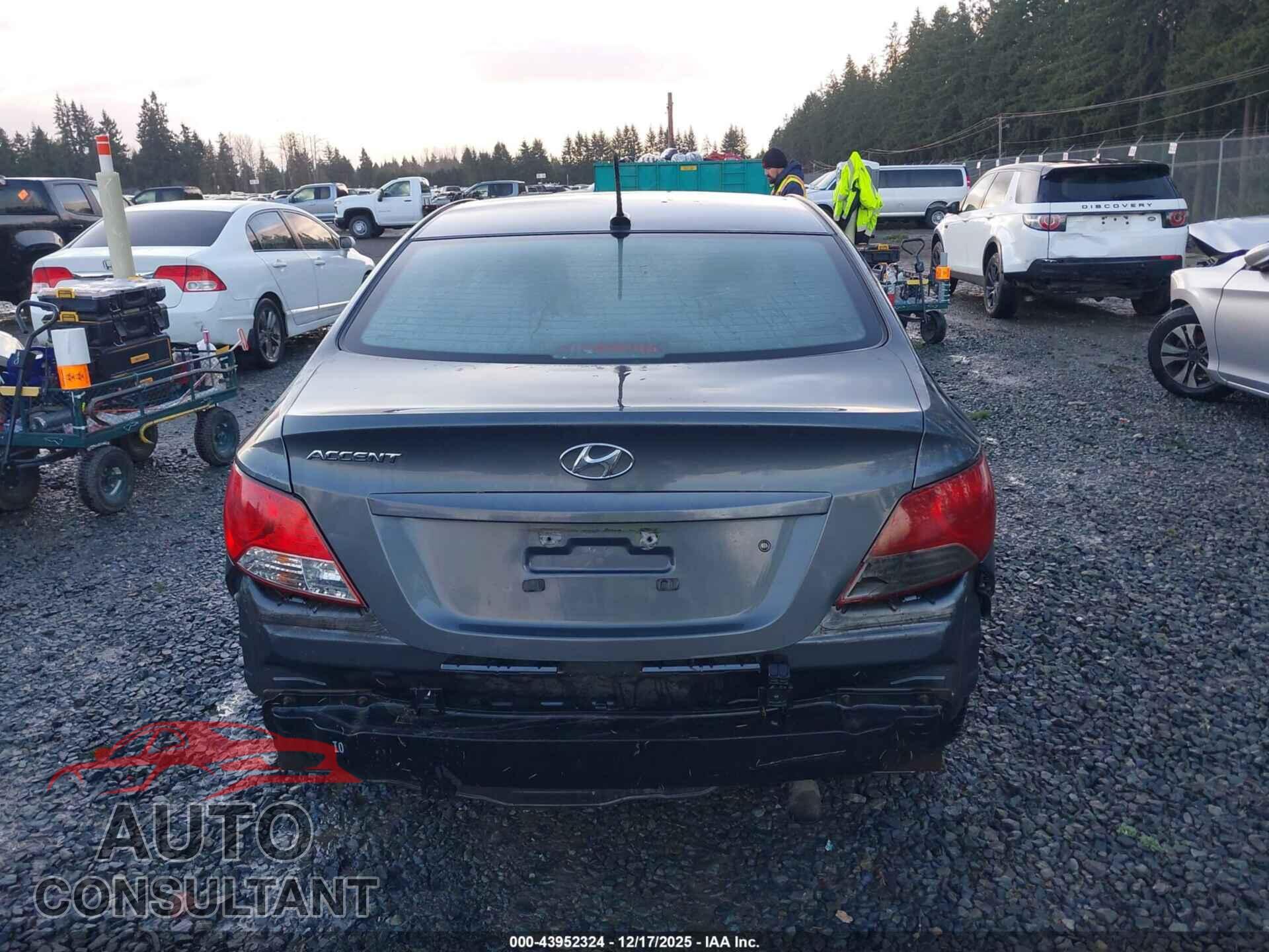 HYUNDAI ACCENT 2012 - KMHCU4AE9CU239204