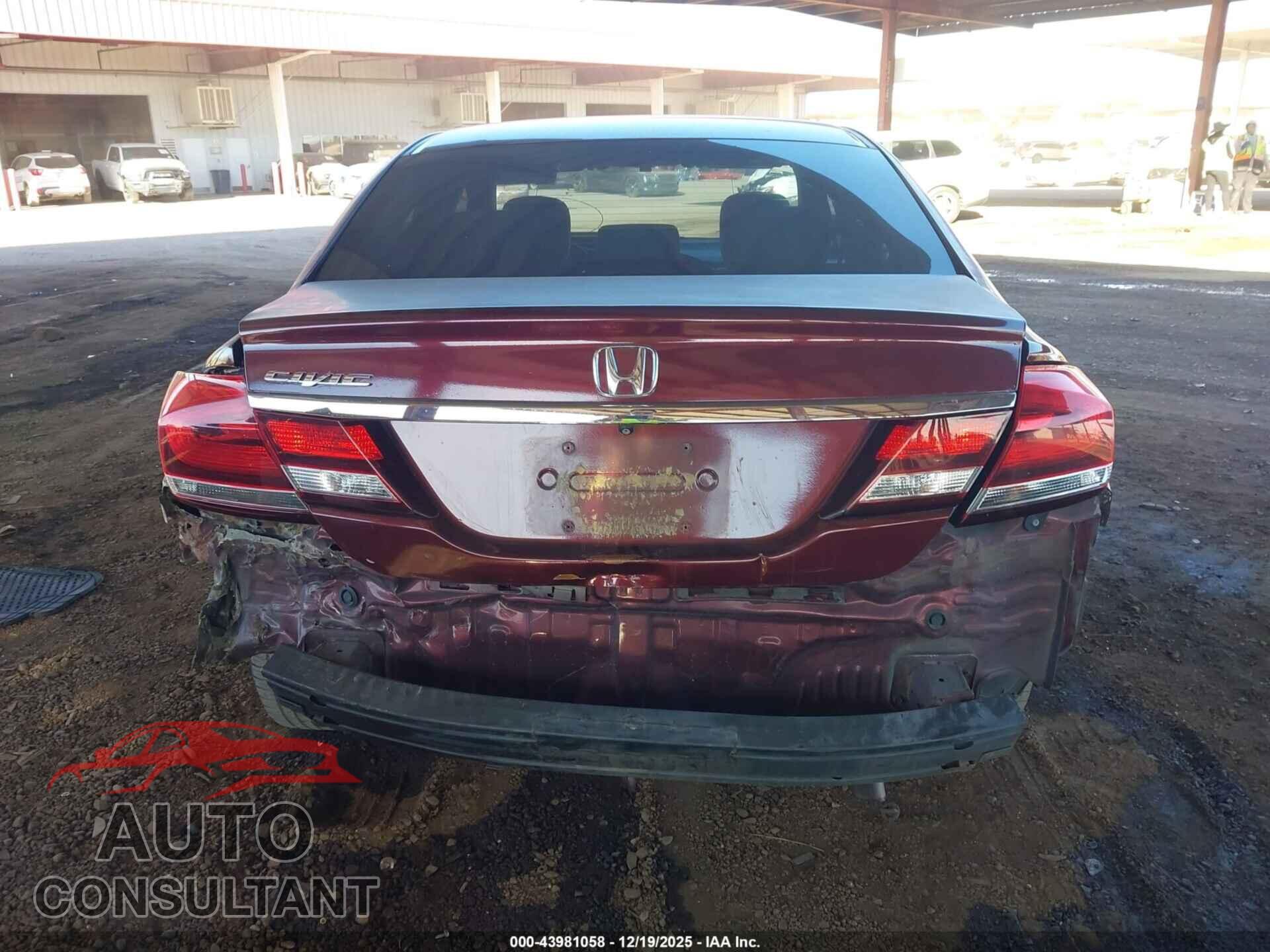 HONDA CIVIC 2013 - 19XFB2F5XDE283913