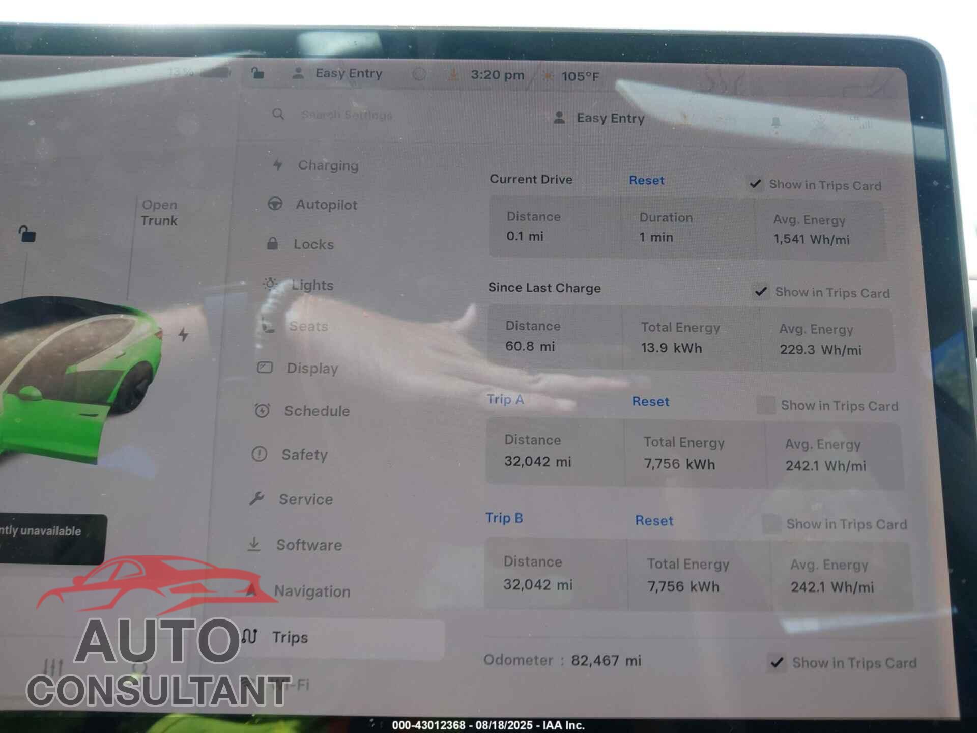 TESLA MODEL 3 2018 - 5YJ3E1EB9JF073966