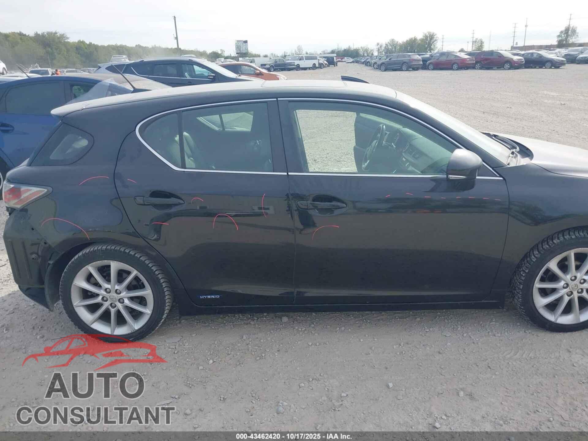 LEXUS CT 200H 2013 - JTHKD5BH7D2168885