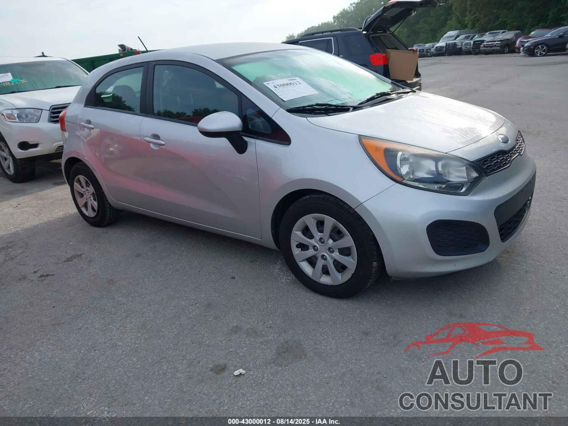 KIA RIO 2013 - KNADM5A37D6246250