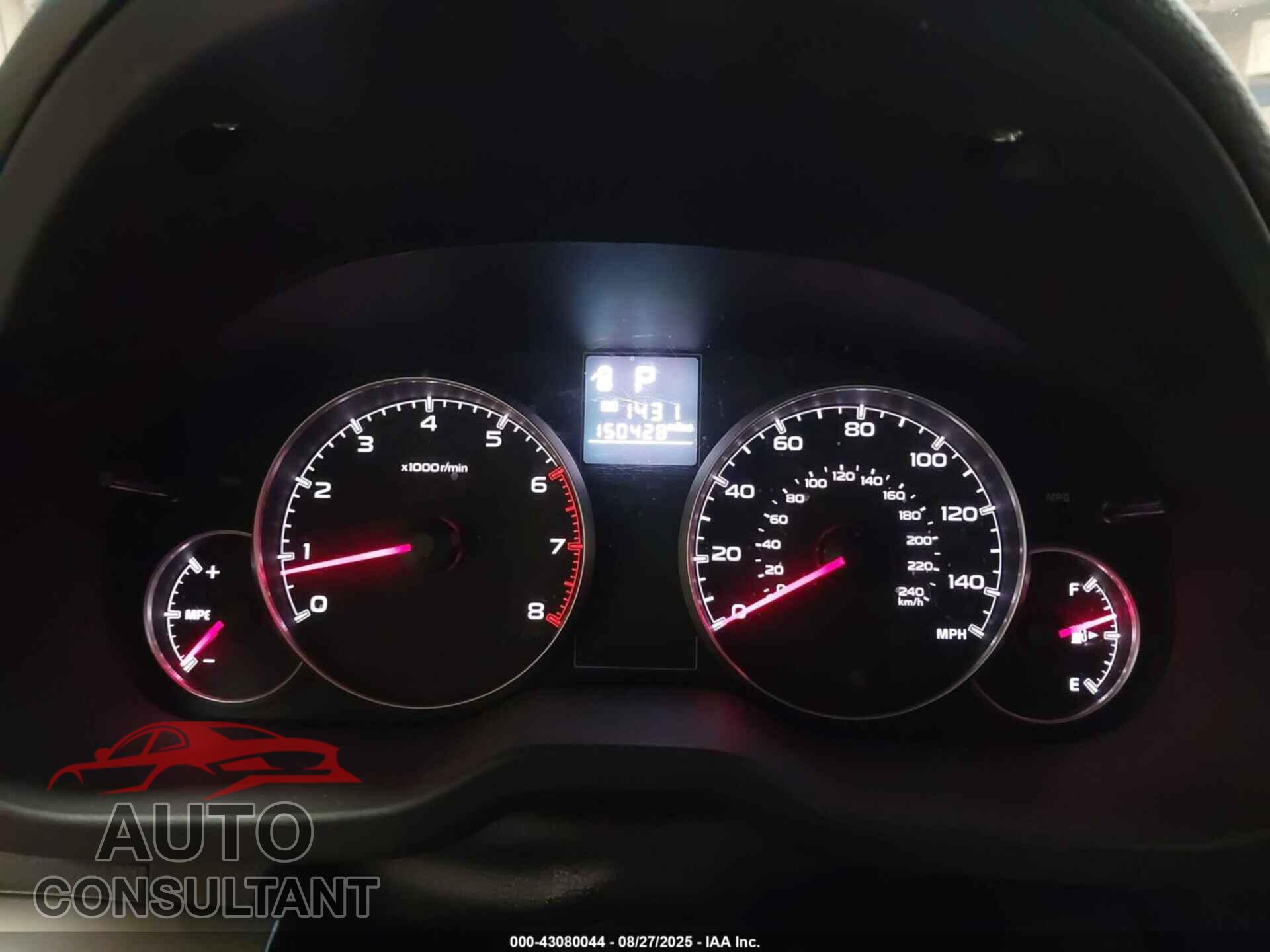 SUBARU OUTBACK 2014 - 4S4BRBCC1E3307677