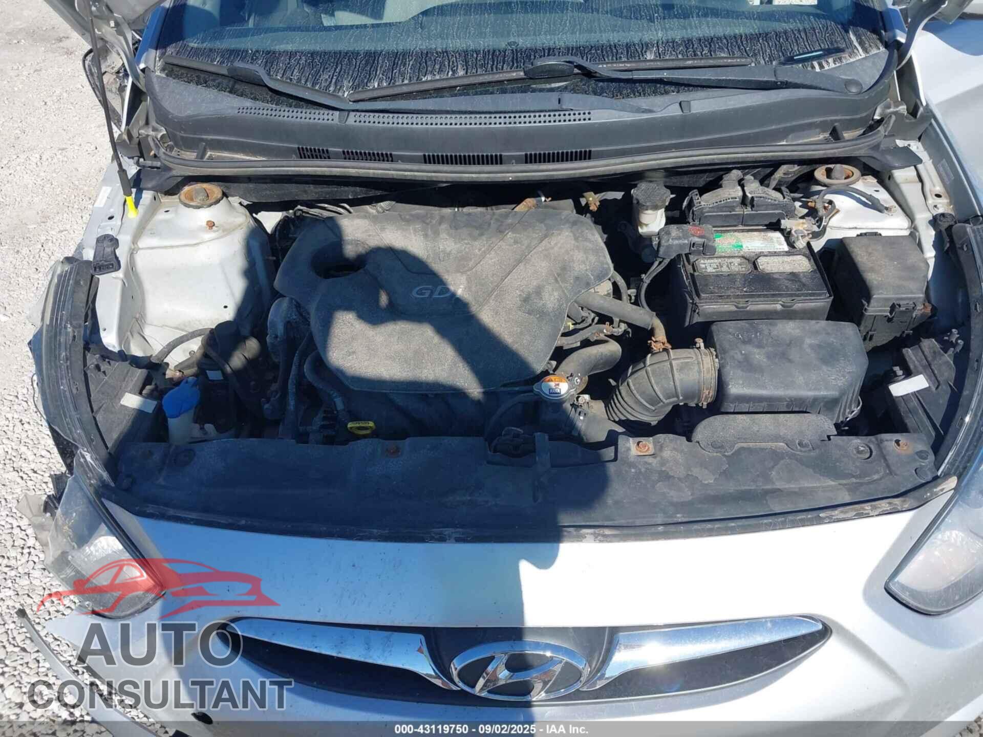 HYUNDAI ACCENT 2013 - KMHCU4AE6DU338788