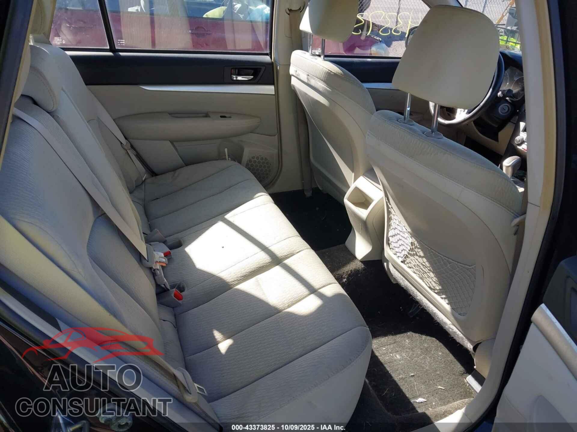 SUBARU OUTBACK 2012 - 4S4BRCAC9C3263725