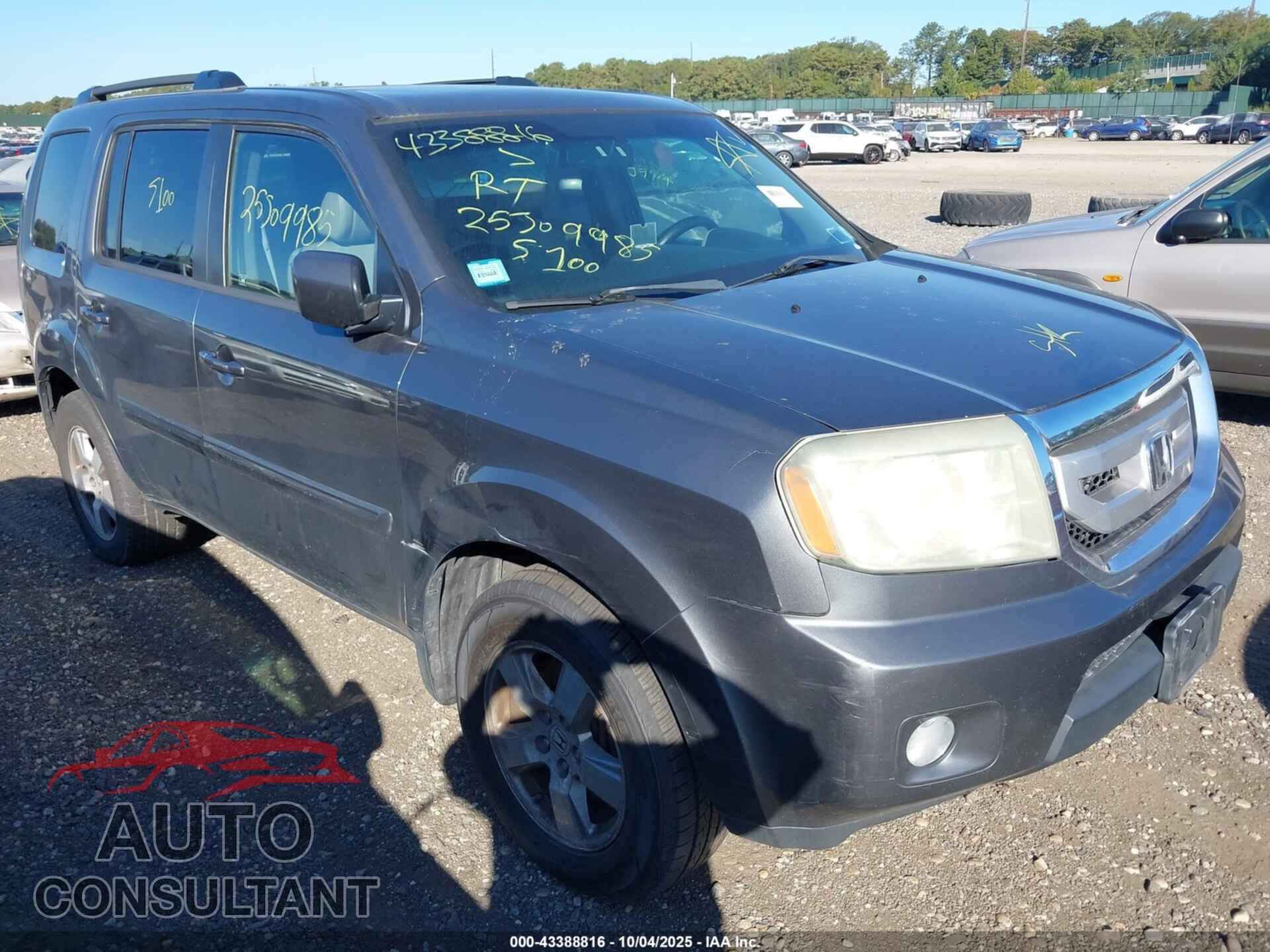 HONDA PILOT 2011 - 5FNYF4H55BB009192