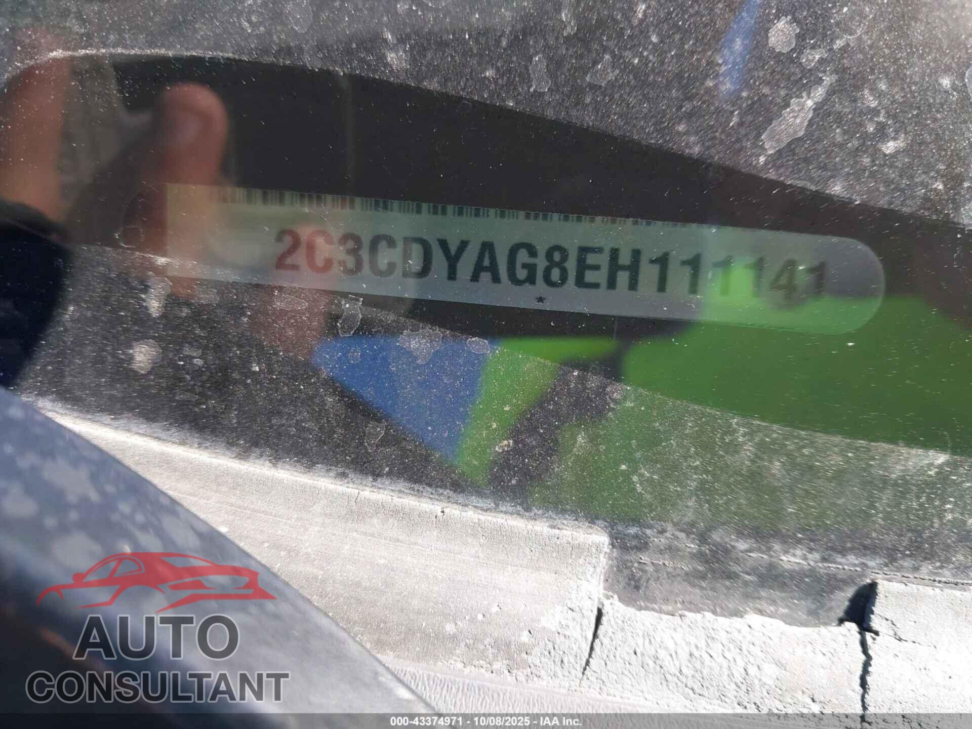 DODGE CHALLENGER 2014 - 2C3CDYAG8EH111141