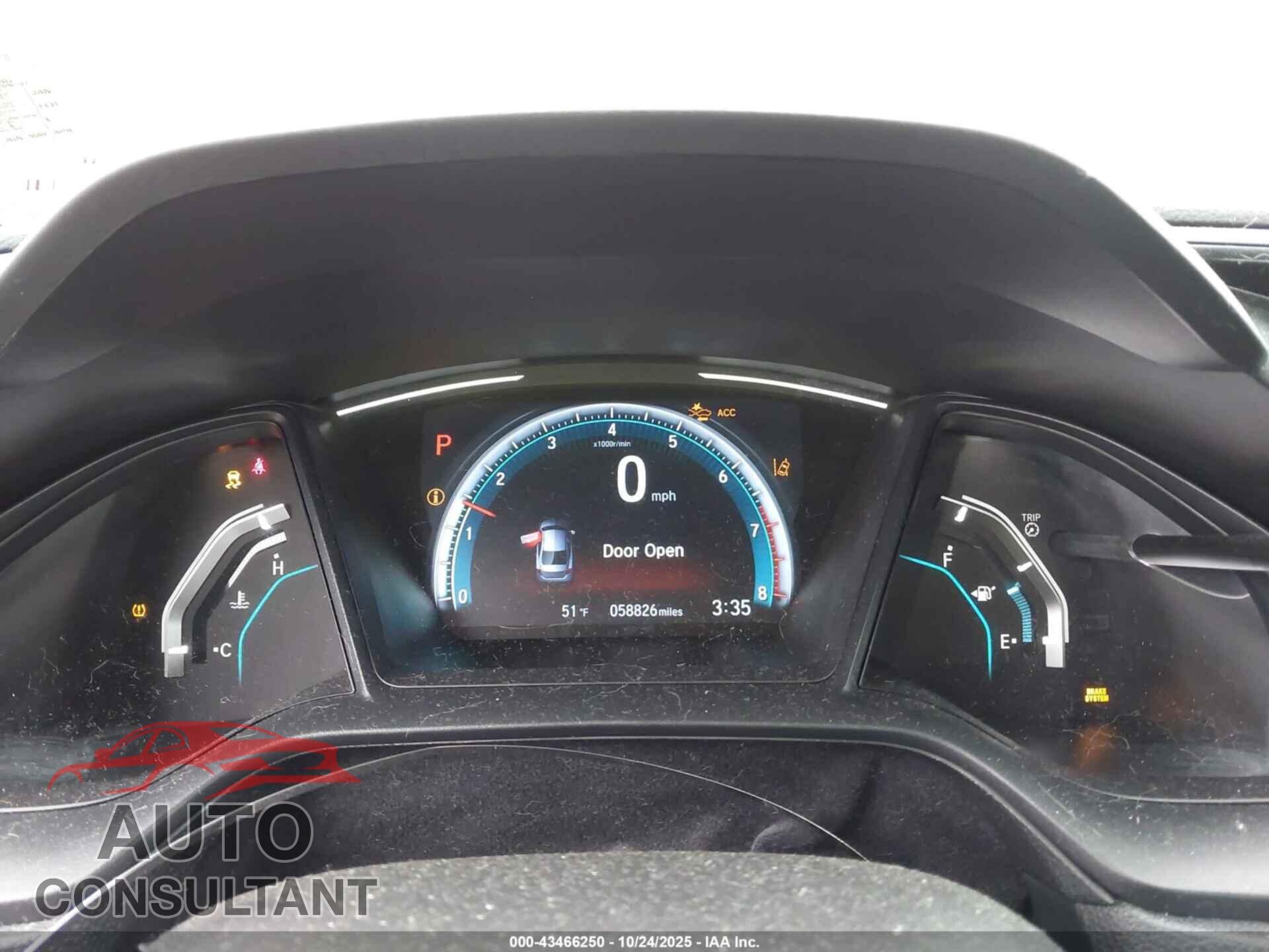 HONDA CIVIC 2019 - 2HGFC2F69KH577294