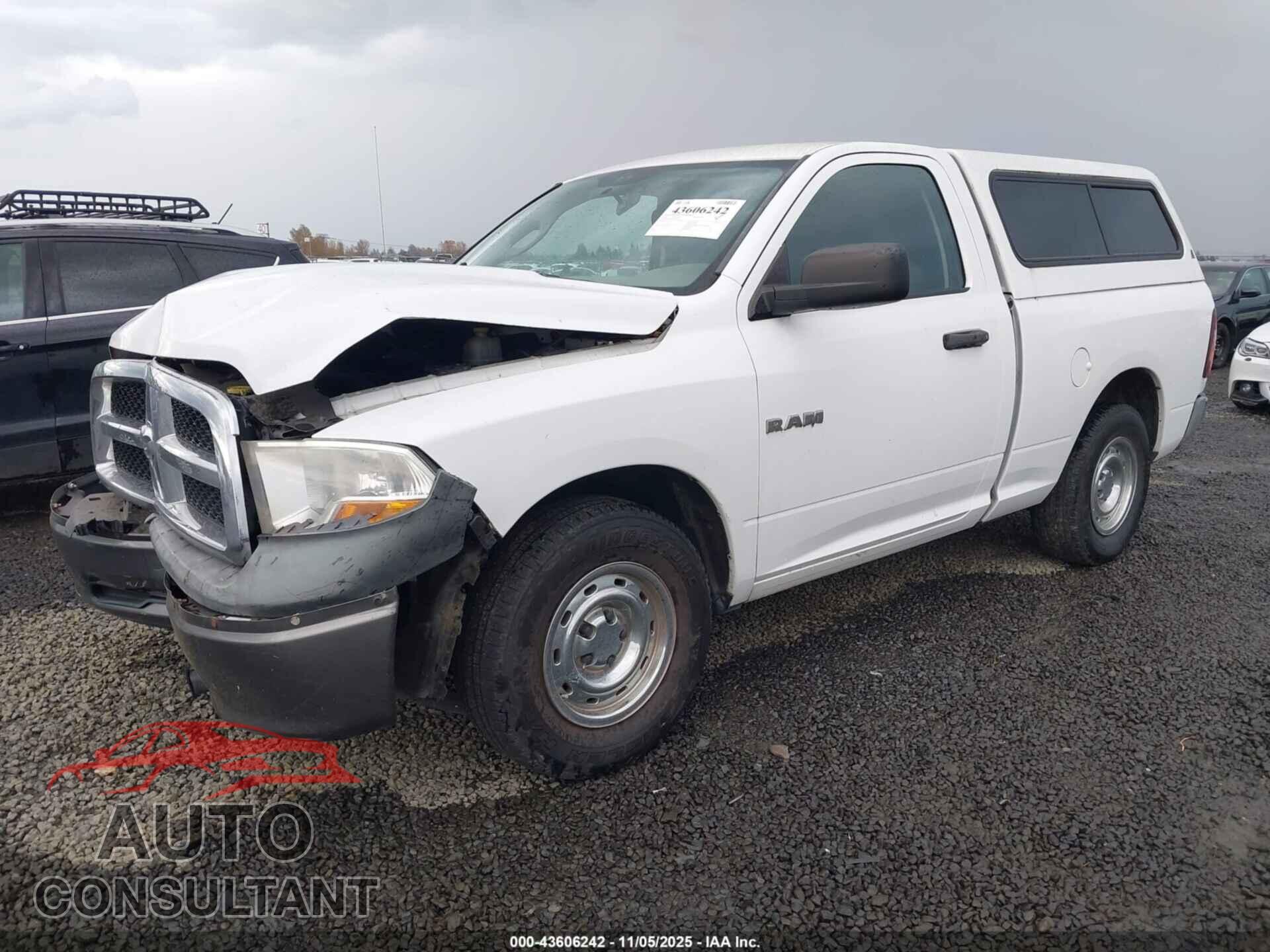 DODGE RAM 1500 2010 - 3D7JB1EK6AG110035
