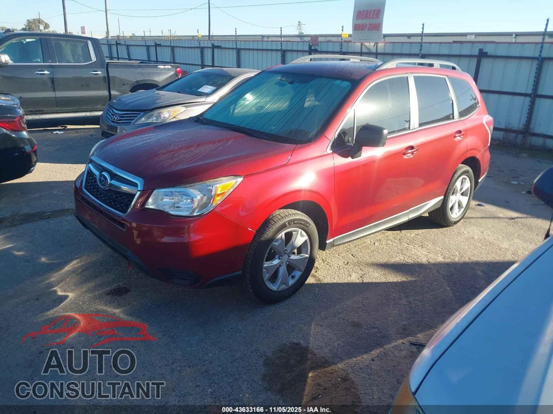 SUBARU FORESTER 2015 - JF2SJABC8FH823435