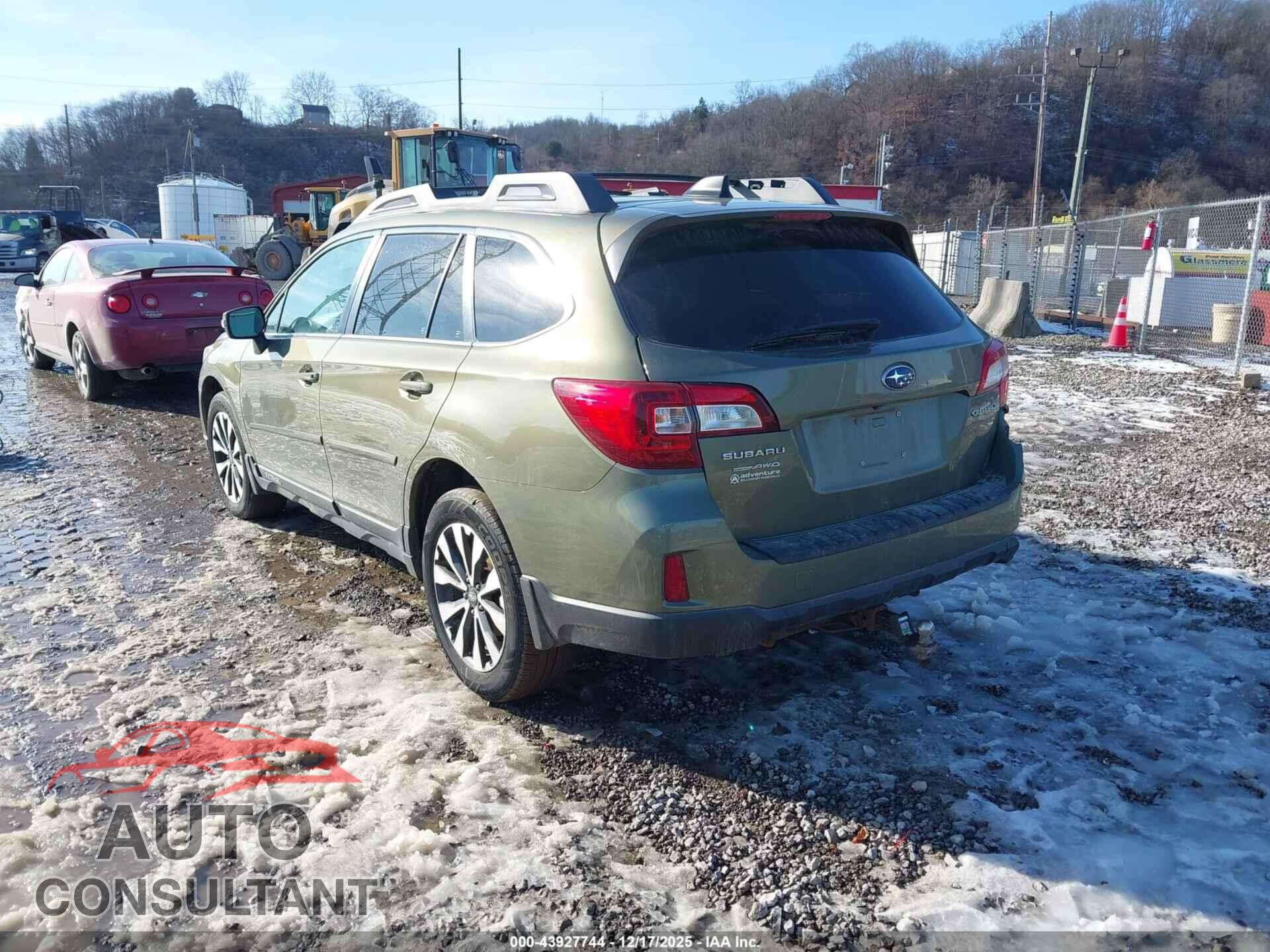 SUBARU OUTBACK 2016 - 4S4BSBNC2G3315310