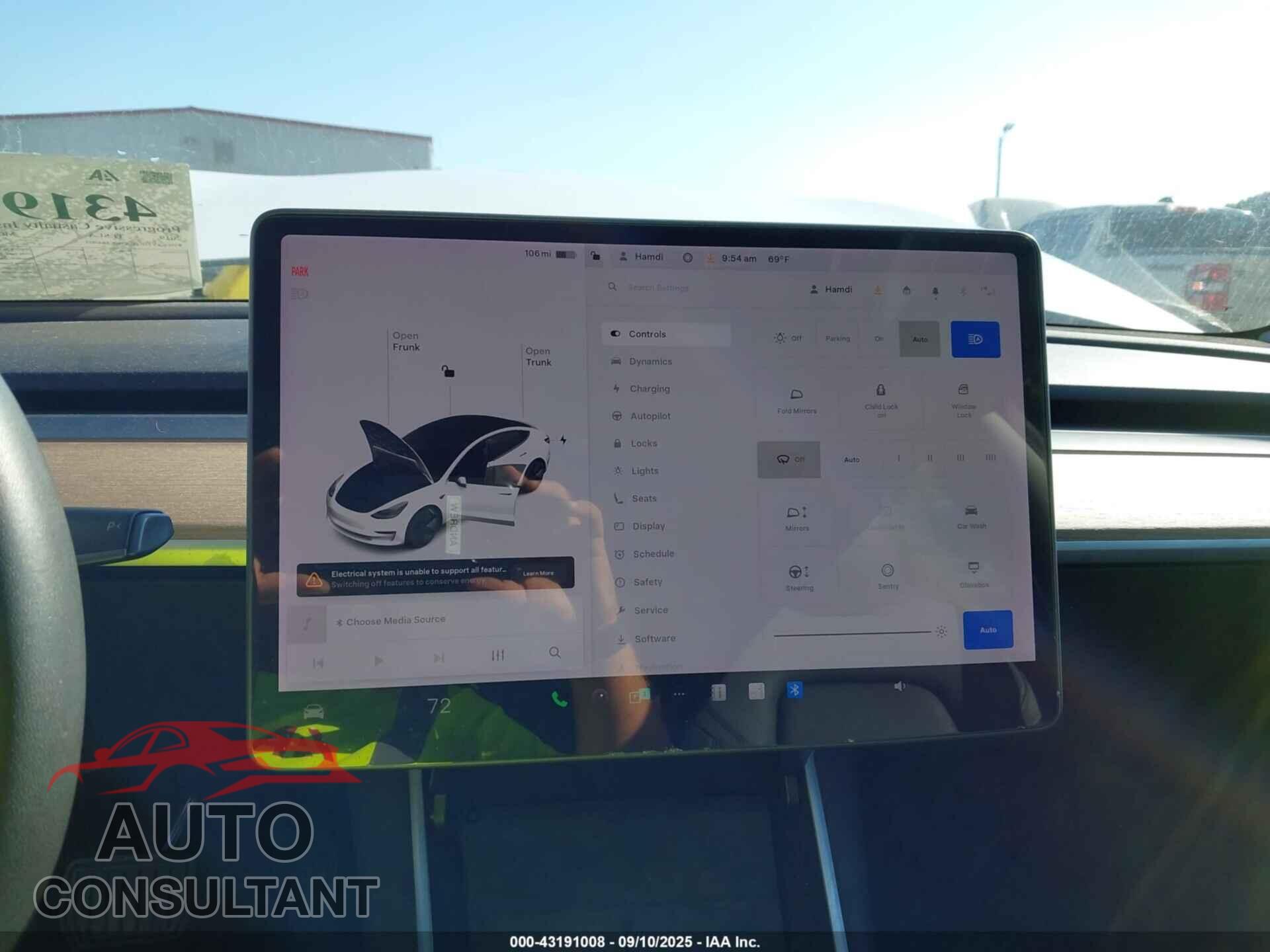 TESLA MODEL 3 2019 - 5YJ3E1EA5KF484905