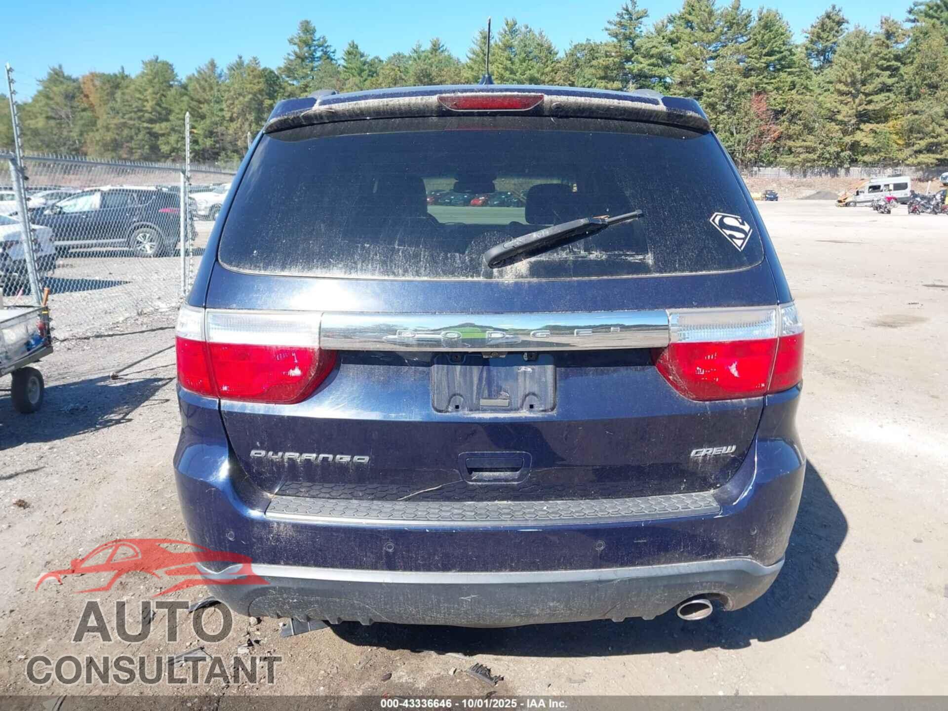 DODGE DURANGO 2012 - 1C4RDHDG2CC335765