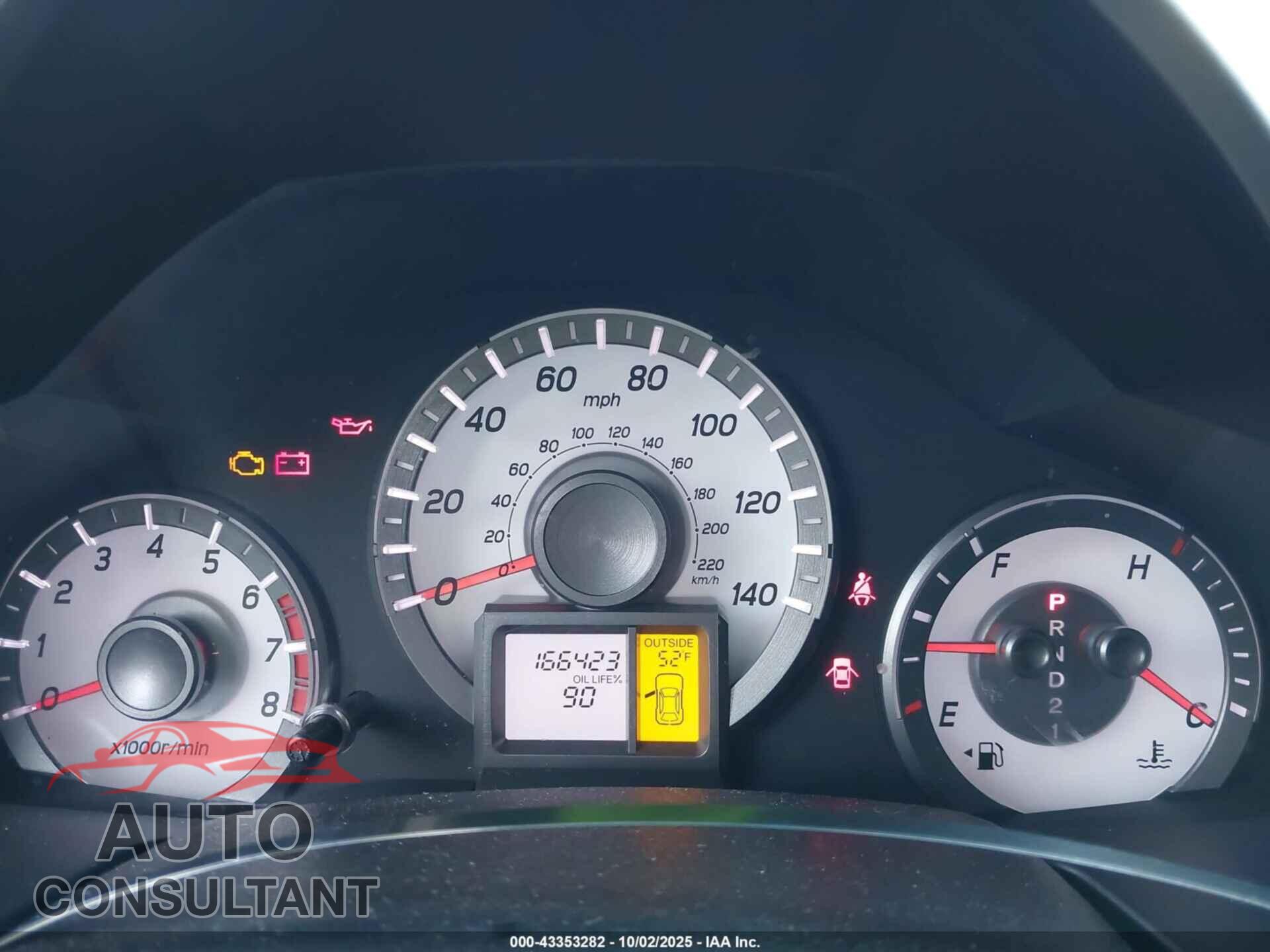 HONDA PILOT 2013 - 5FNYF4H66DB082647