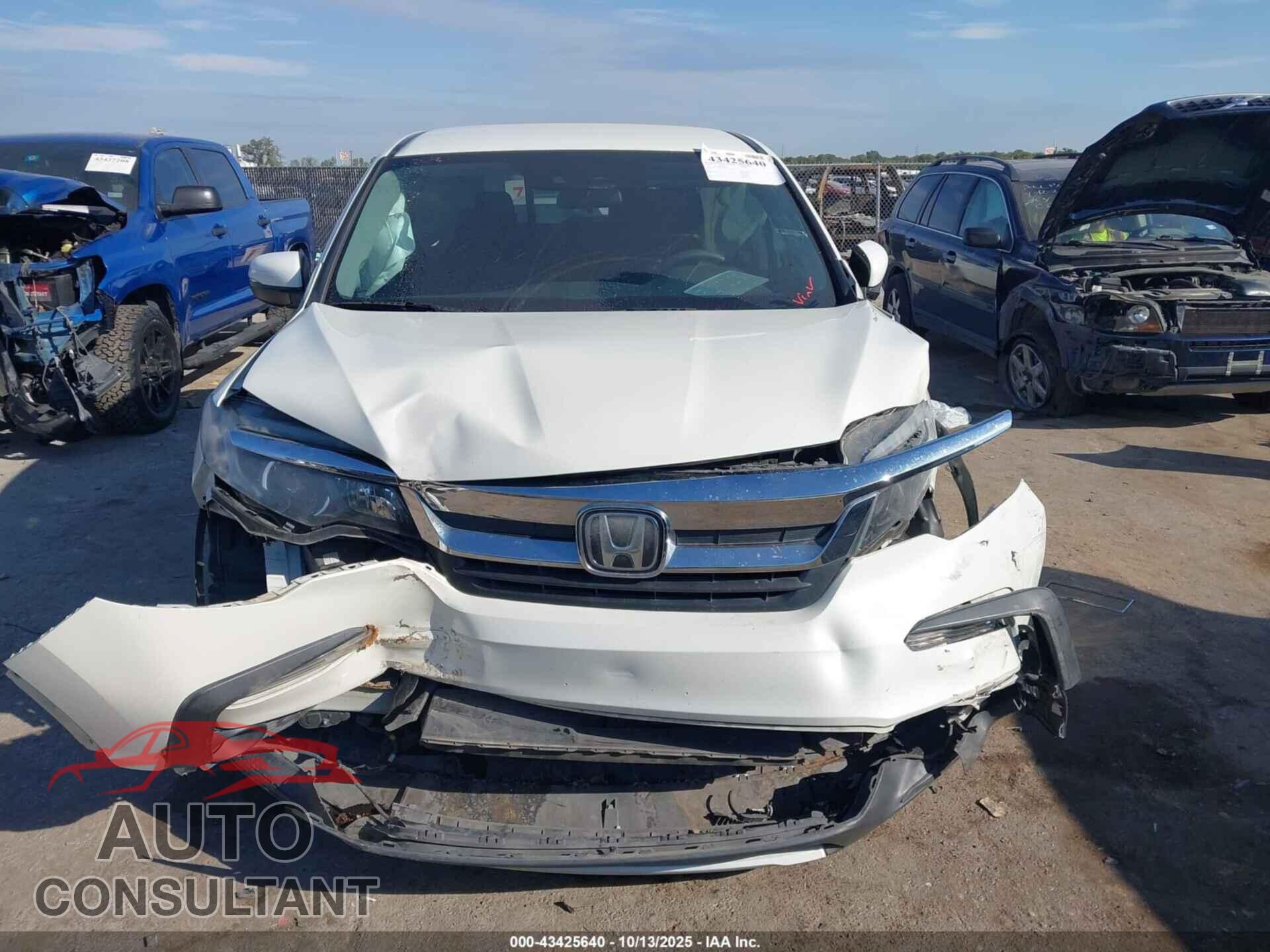 HONDA PILOT 2019 - 5FNYF6H34KB050083