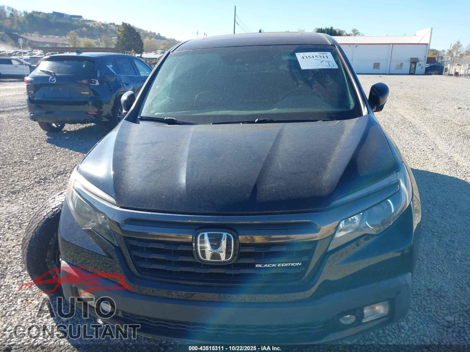 HONDA RIDGELINE 2017 - 5FPYK3F8XHB034091