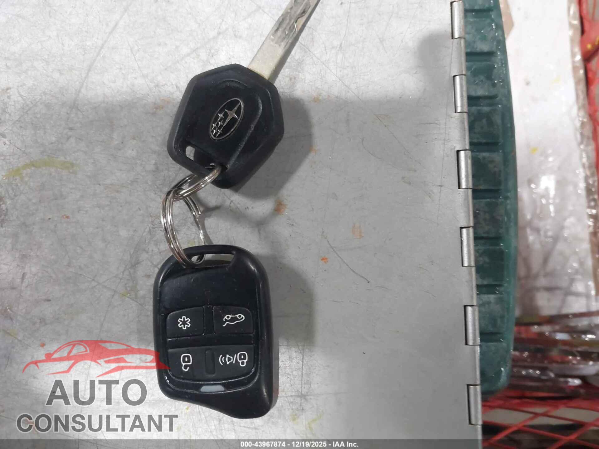 SUBARU FORESTER 2012 - JF2SHADC7CH447380