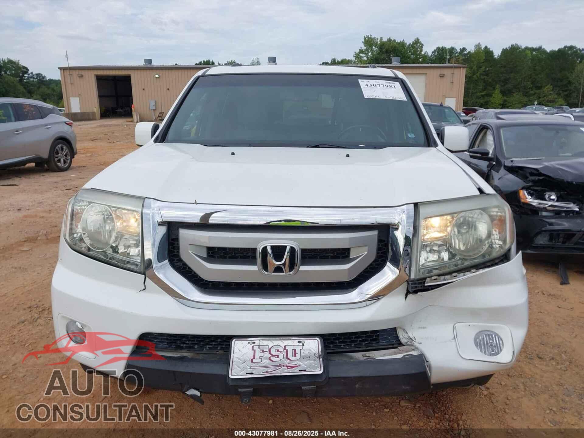 HONDA PILOT 2011 - 5FNYF4H62BB060674