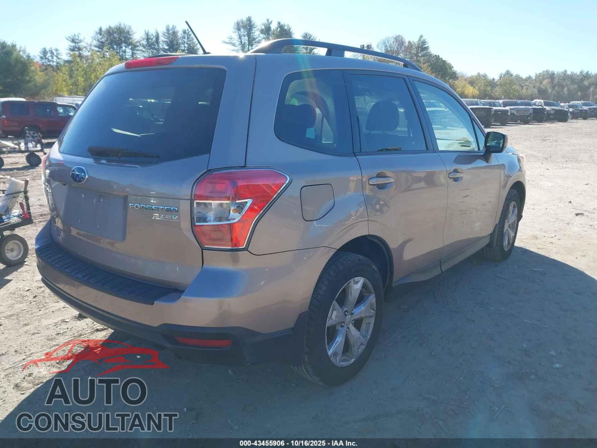 SUBARU FORESTER 2015 - JF2SJADC0FH502826