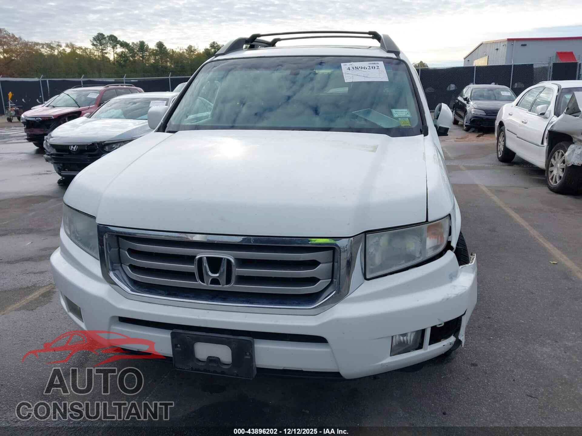 HONDA RIDGELINE 2012 - 5FPYK1F5XCB456381