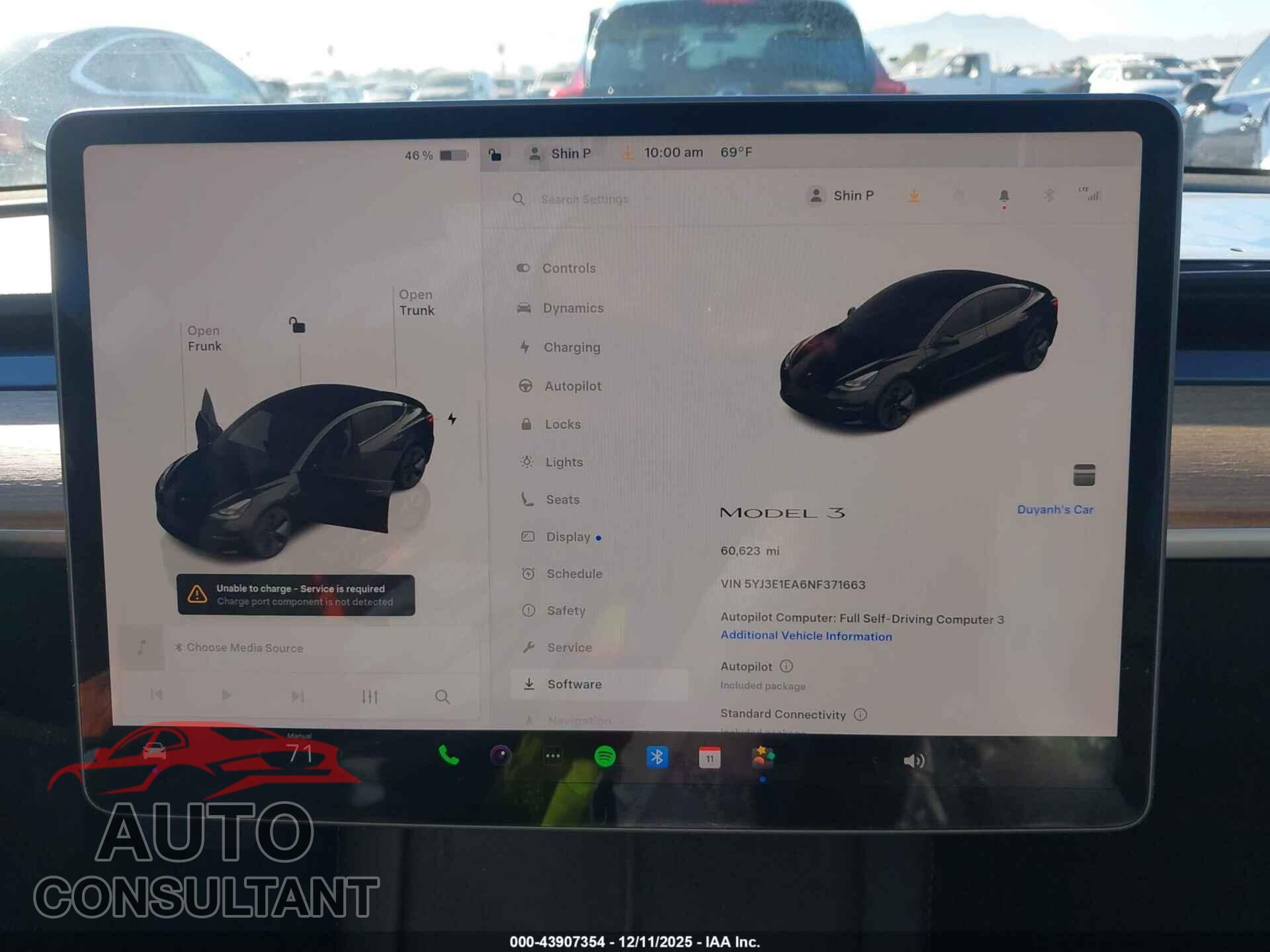 TESLA MODEL 3 2022 - 5YJ3E1EA6NF371663