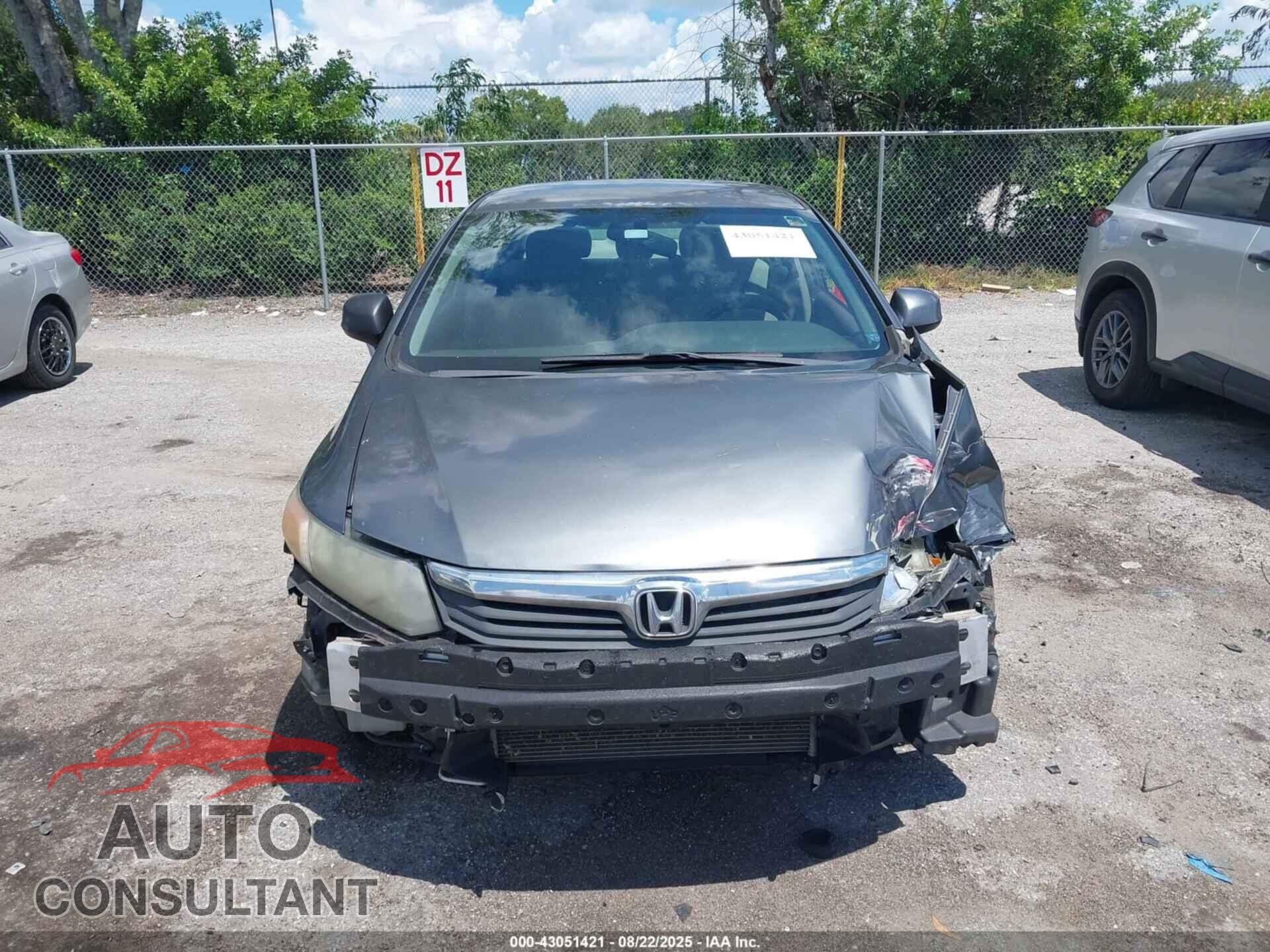 HONDA CIVIC 2012 - 19XFB2F56CE093069
