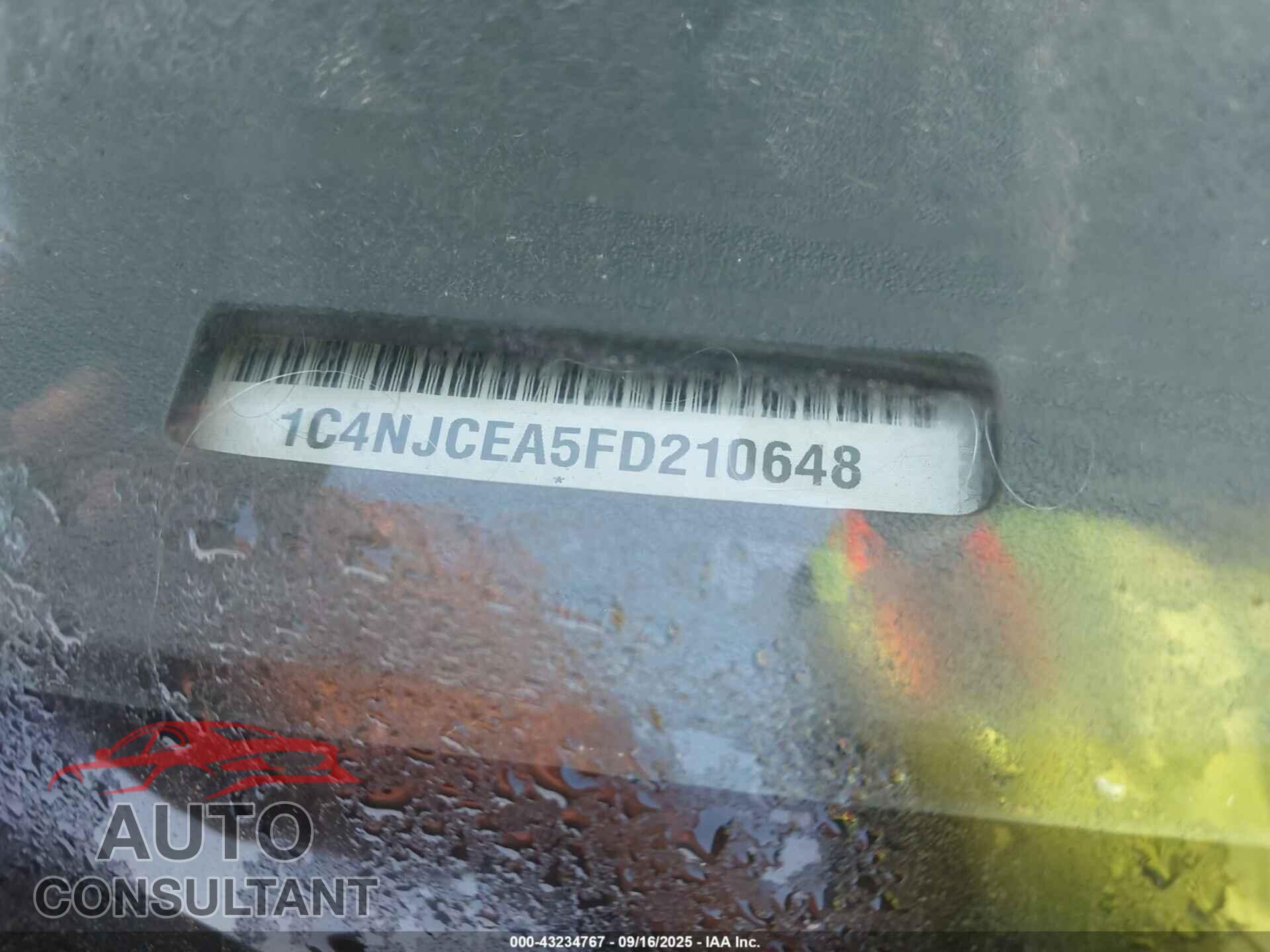 JEEP COMPASS 2015 - 1C4NJCEA5FD210648