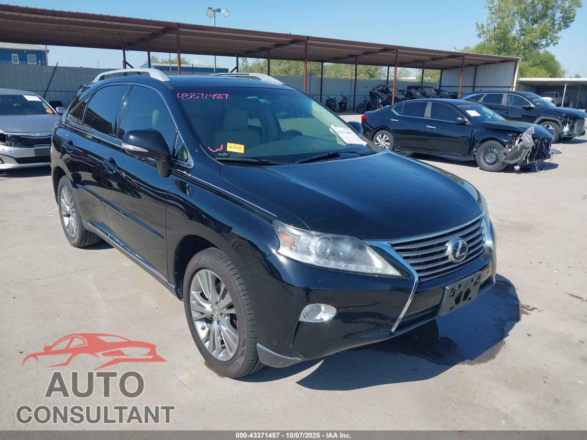 LEXUS RX 350 2014 - 2T2ZK1BA3EC138363