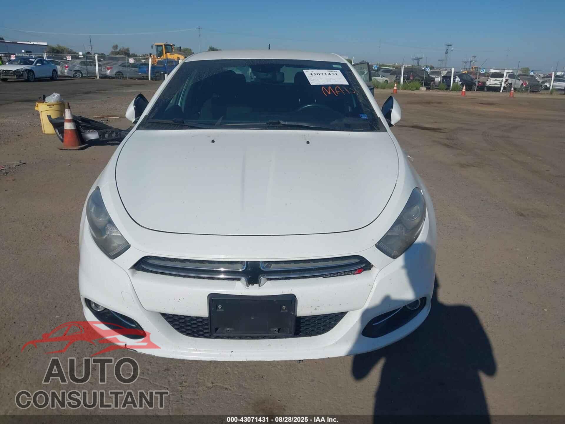 DODGE DART 2013 - 1C3CDFCAXDD296723