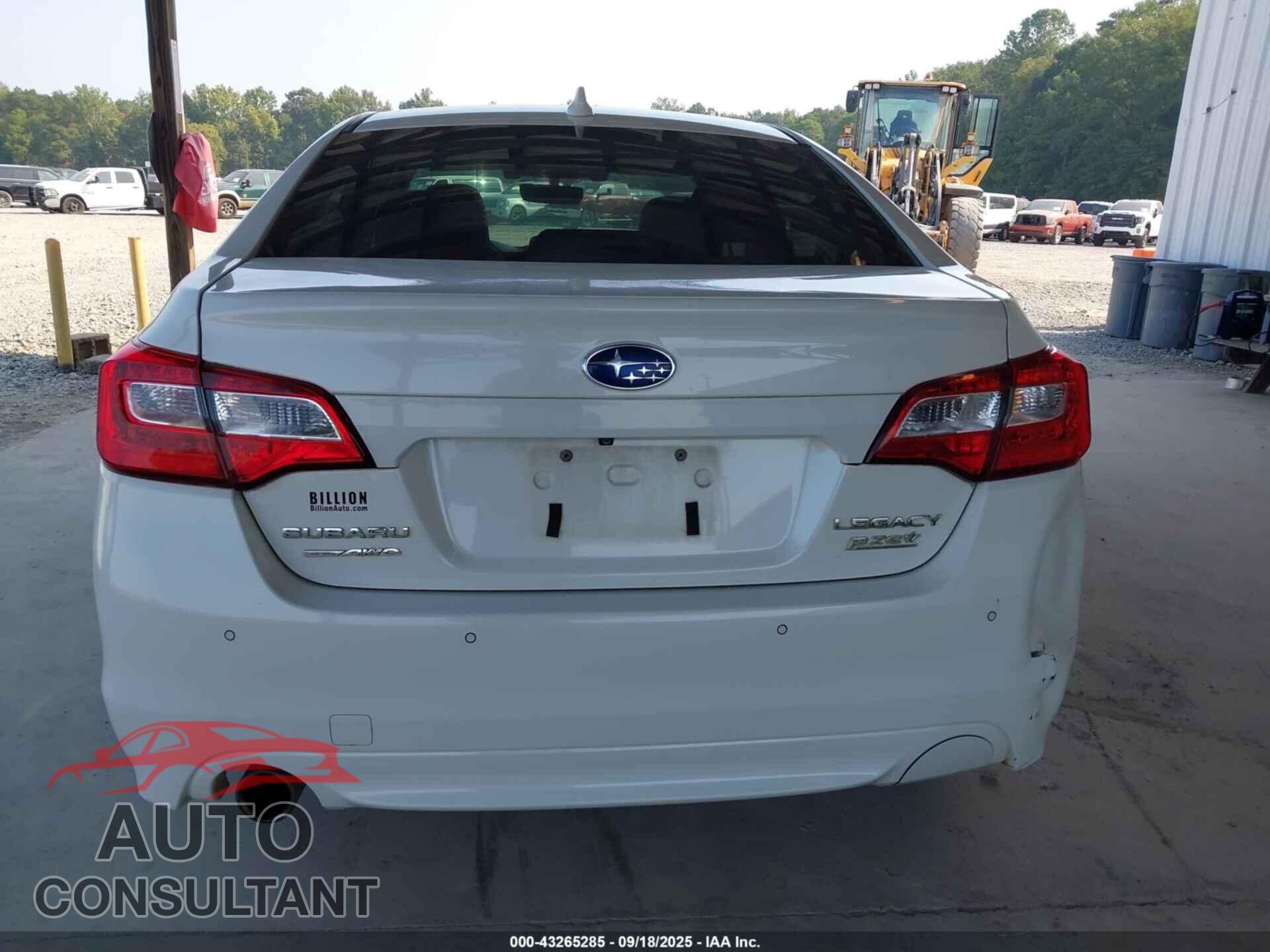 SUBARU LEGACY 2017 - 4S3BNAS62H3009763