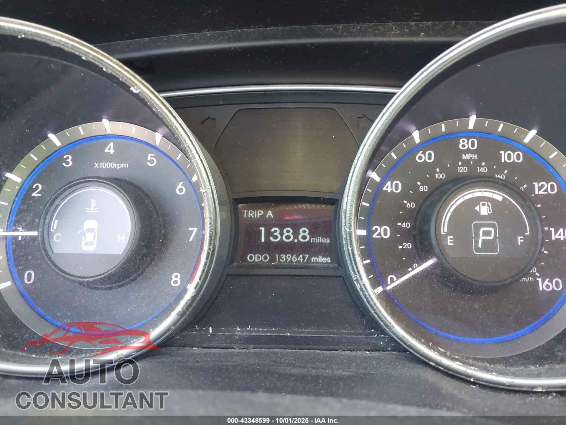 HYUNDAI SONATA 2011 - 5NPEC4ACXBH062654
