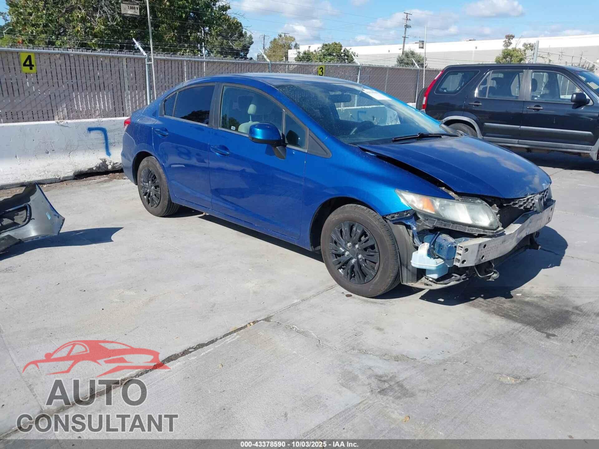 HONDA CIVIC 2013 - 19XFB2F57DE206951