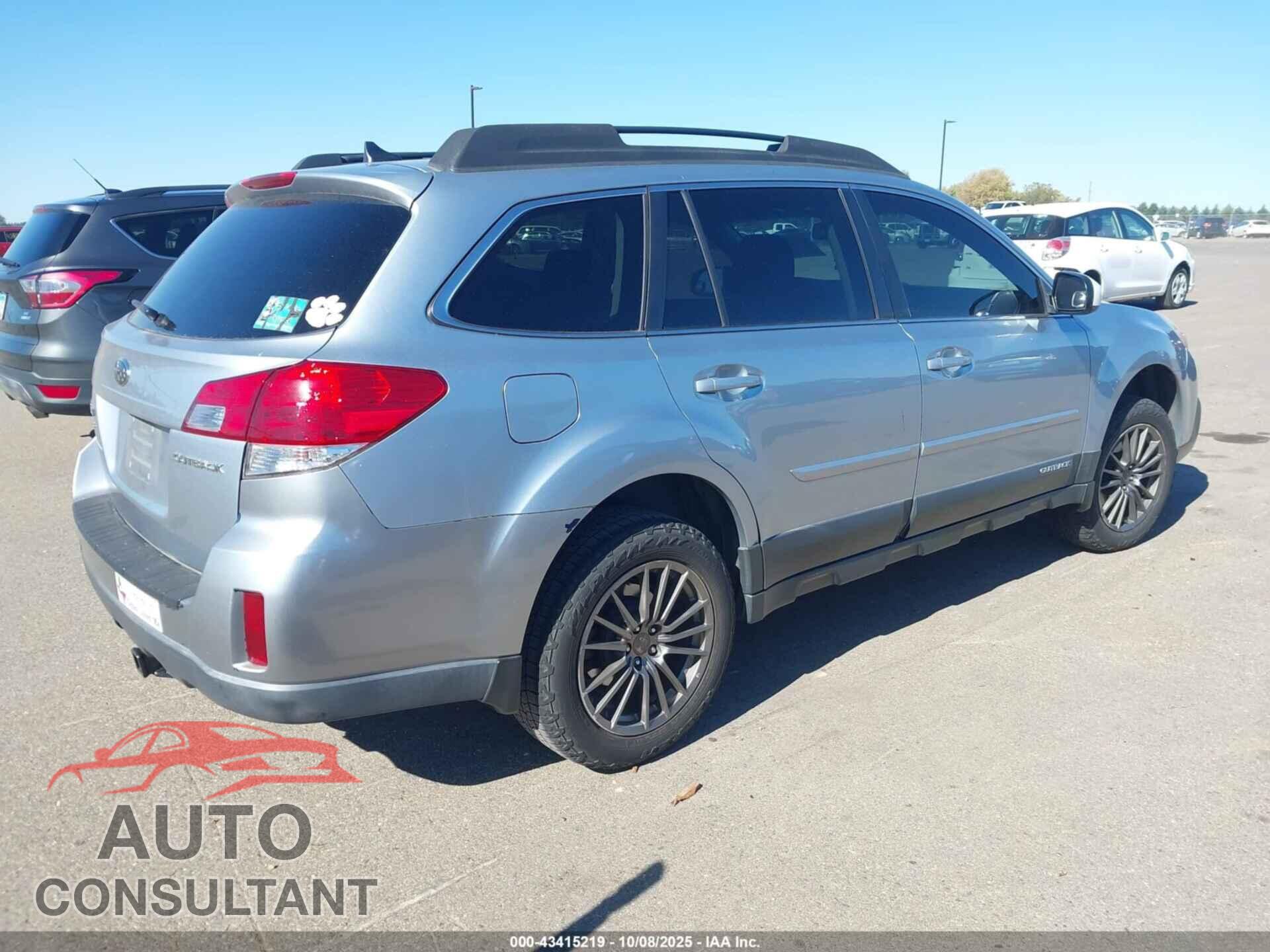 SUBARU OUTBACK 2014 - 4S4BRCCC6E3244162