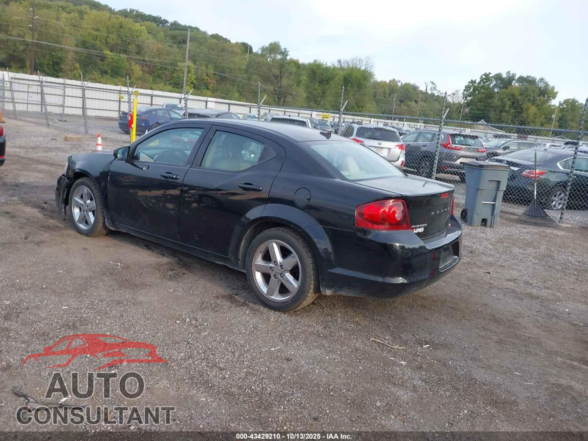 DODGE AVENGER 2013 - 1C3CDZAB2DN710116