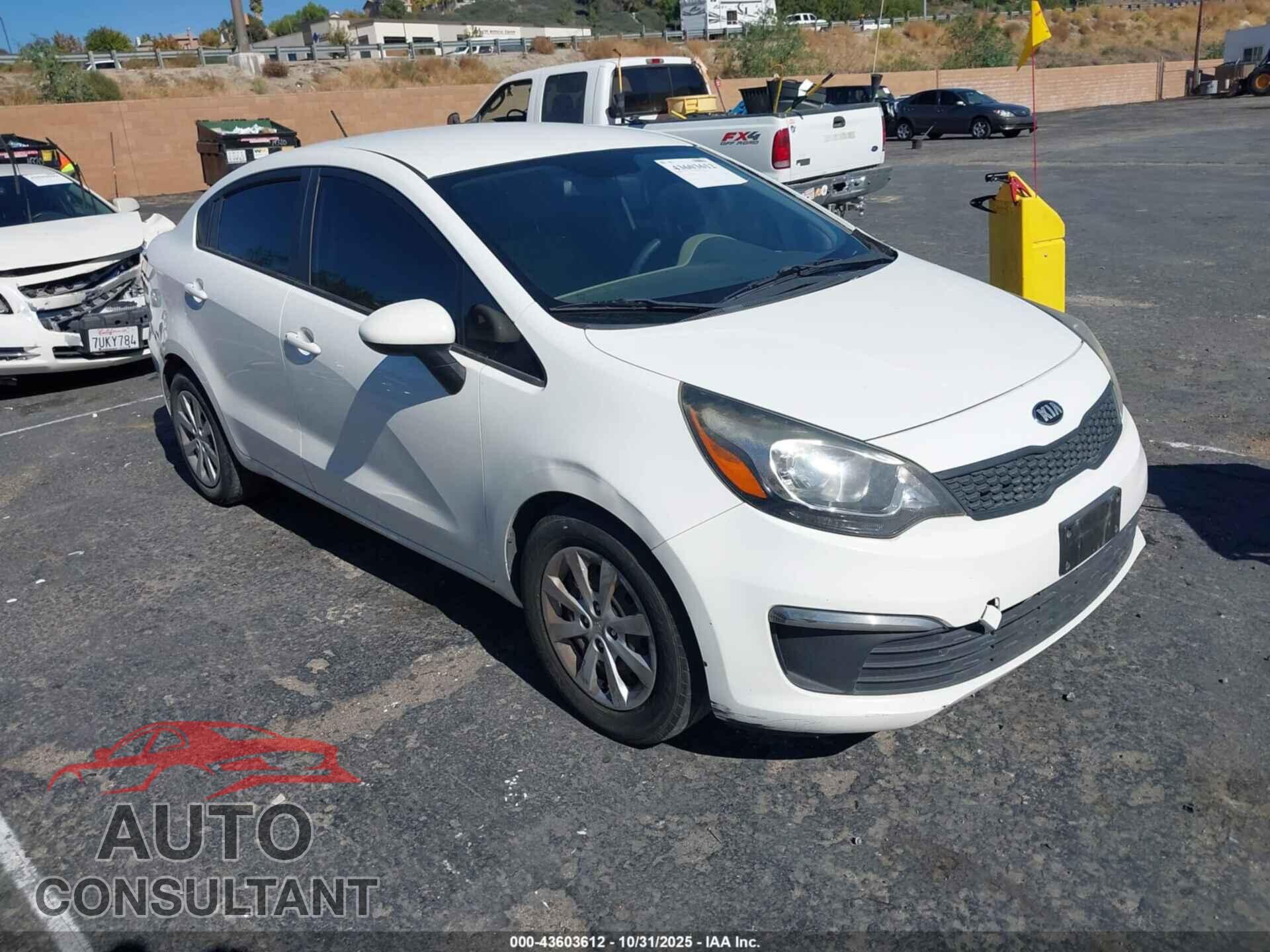 KIA RIO 2016 - KNADM4A35G6620174