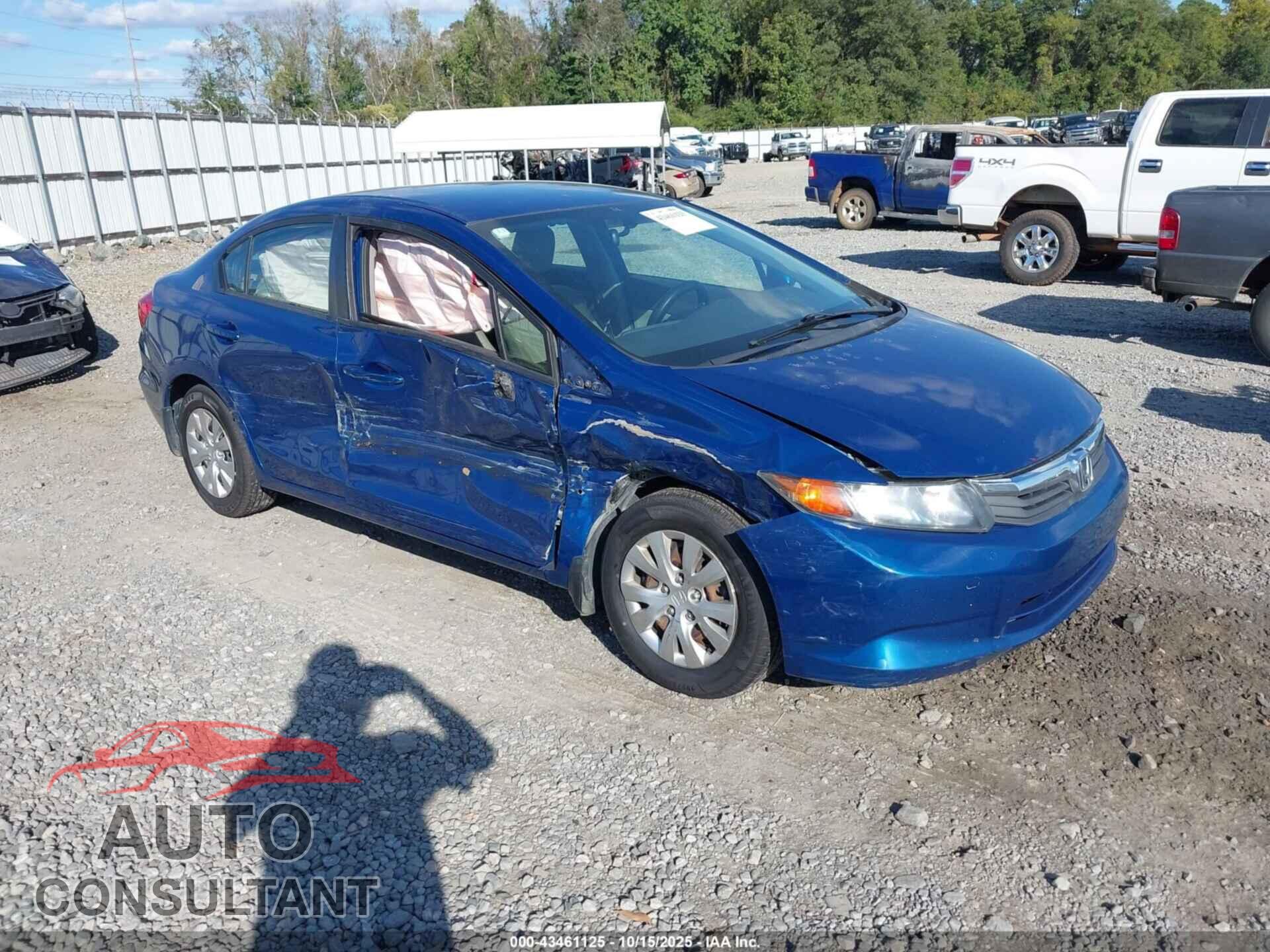 HONDA CIVIC 2012 - 2HGFB2F58CH508169