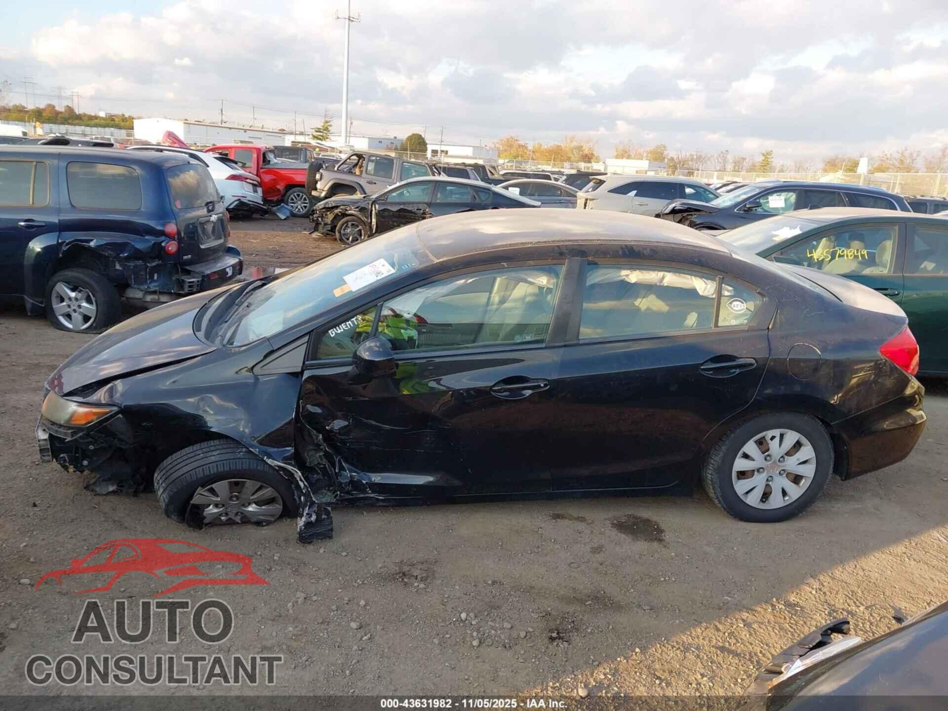 HONDA CIVIC 2012 - 19XFB2F59CE101035