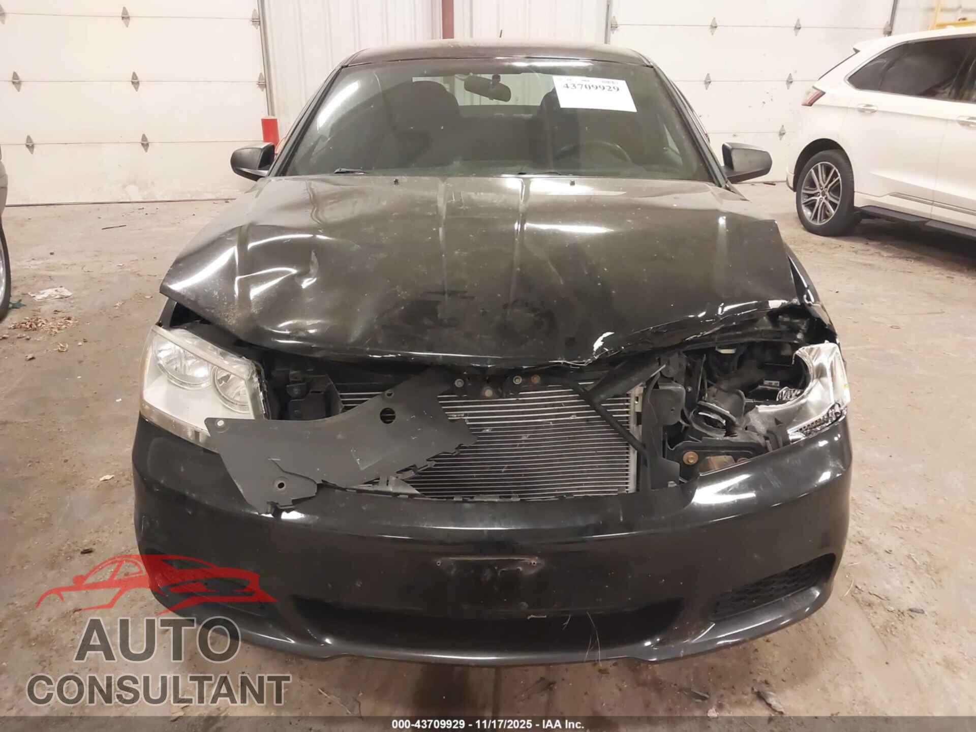 DODGE AVENGER 2012 - 1C3CDZAG0CN327687