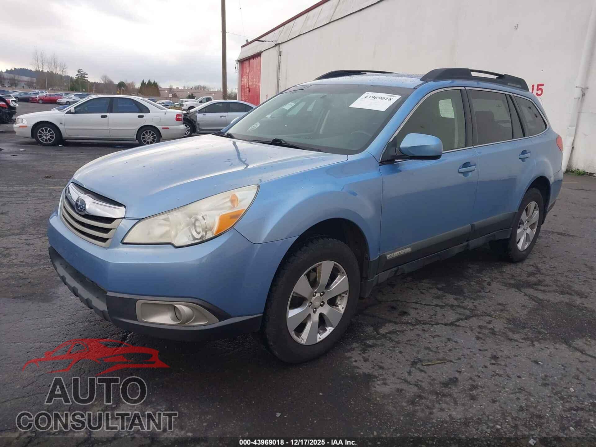 SUBARU OUTBACK 2012 - 4S4BRBCC5C3292808