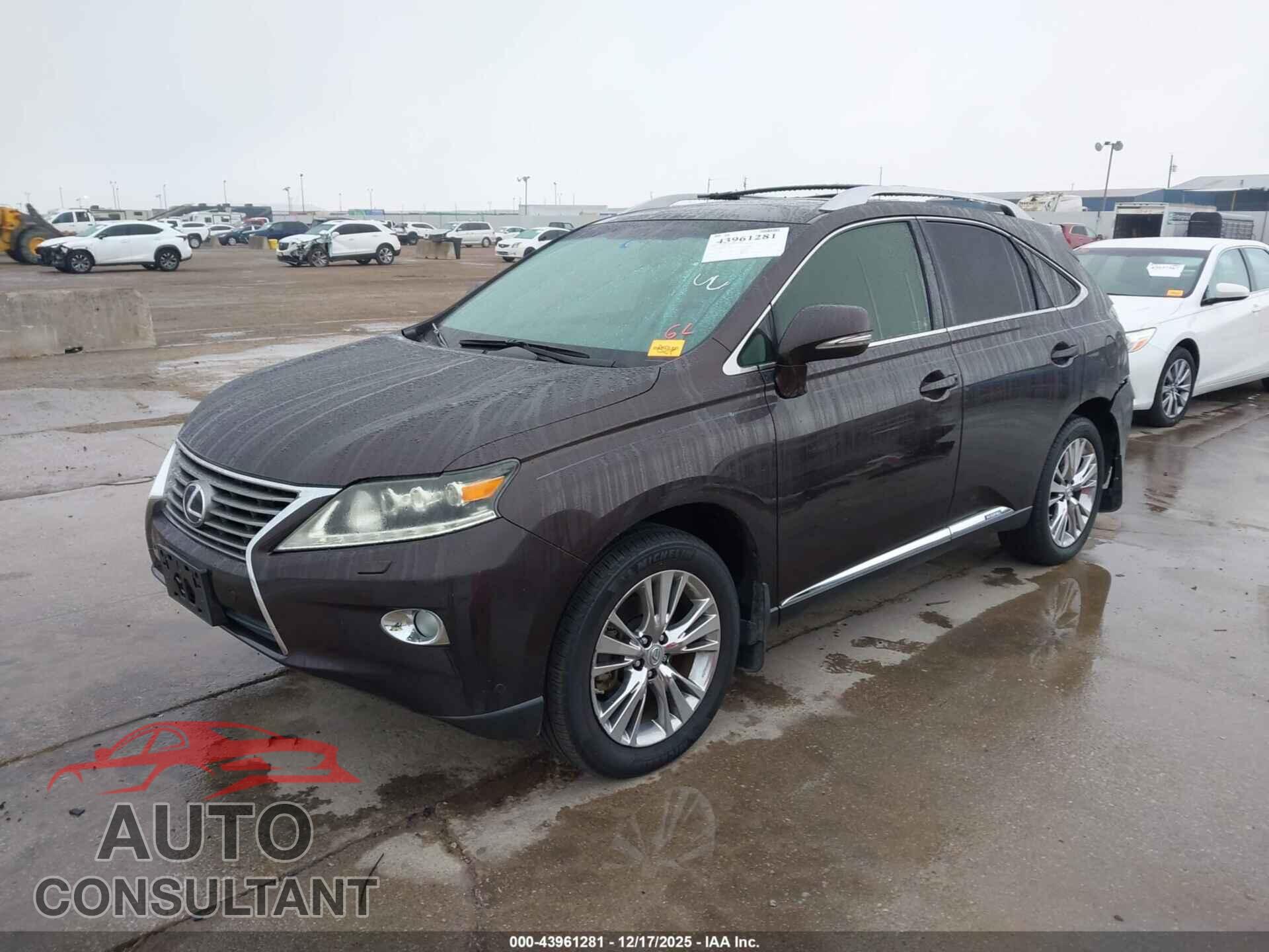 LEXUS RX 450H 2013 - JTJBC1BA3D2054797