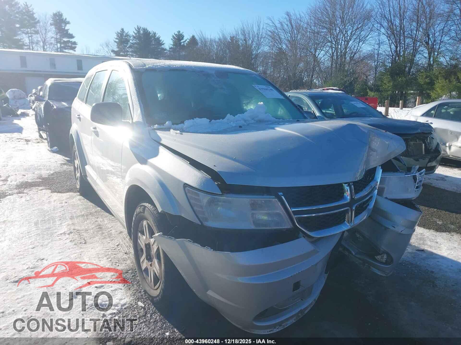 DODGE JOURNEY 2012 - 3C4PDCAB9CT216831