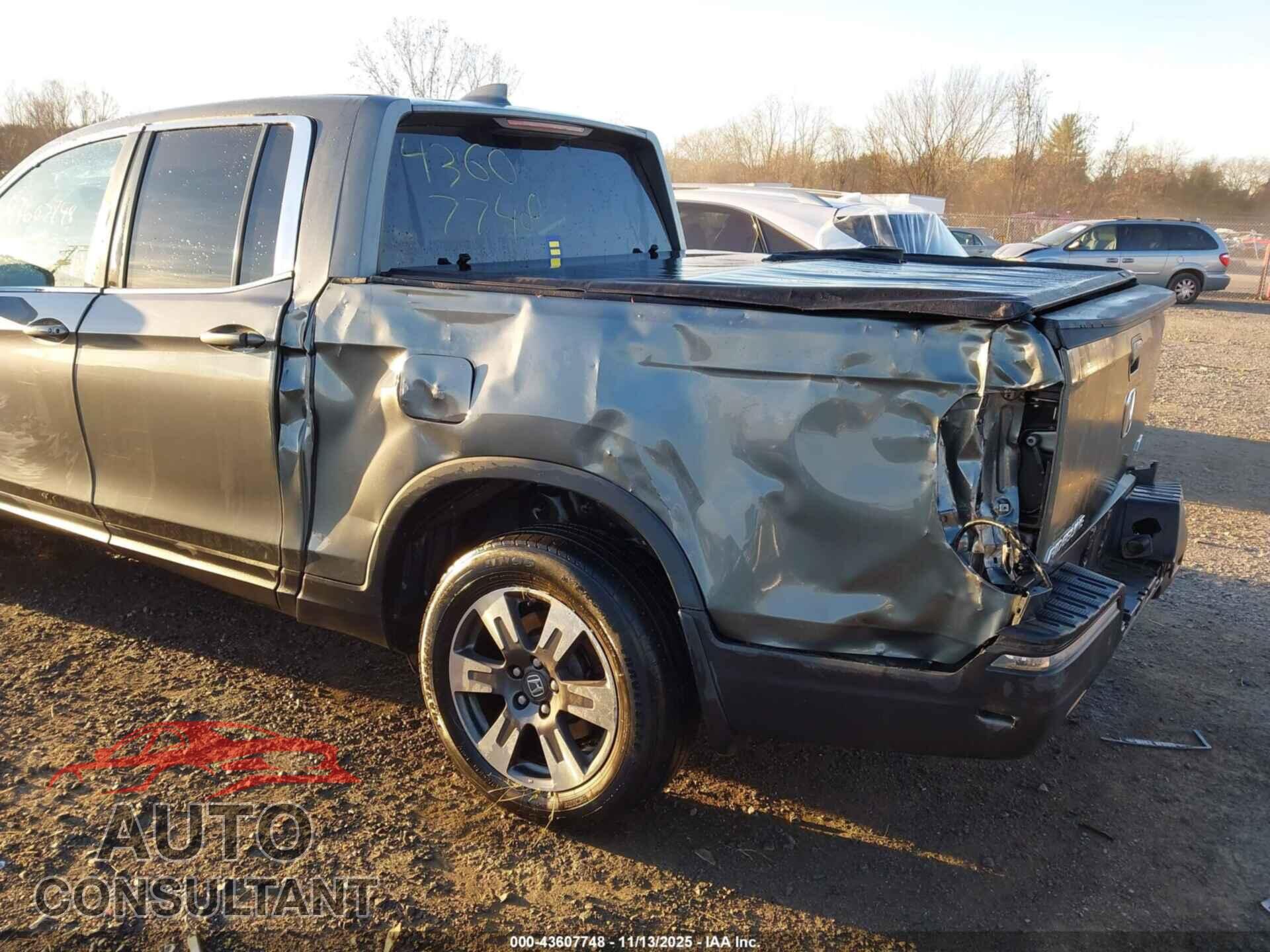 HONDA RIDGELINE 2017 - 5FPYK3F61HB026489