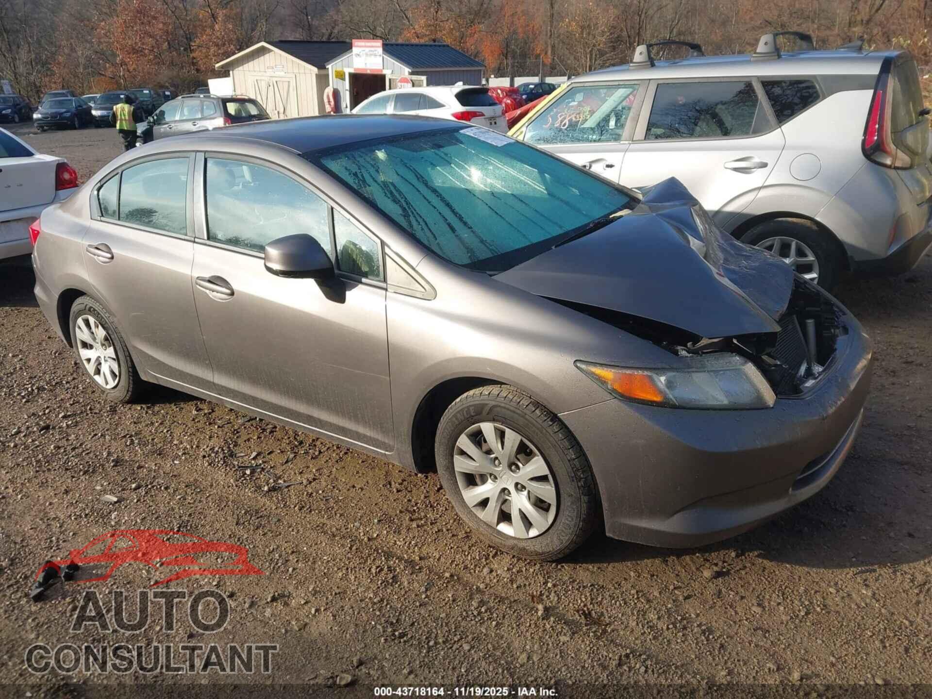 HONDA CIVIC 2012 - 19XFB2F57CE385605